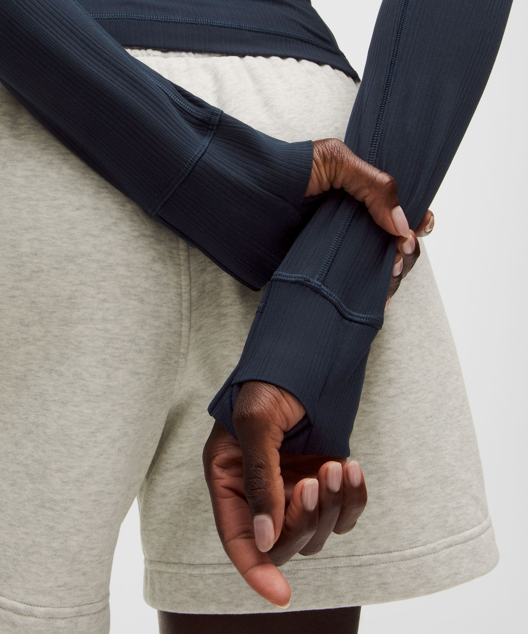 Define Cropped Jacket *Mixed Rib