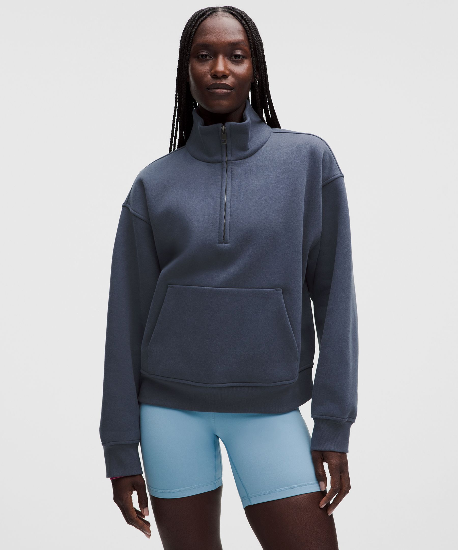 Women's Steady State SuperLoft Funnel-Neck Half Zip
