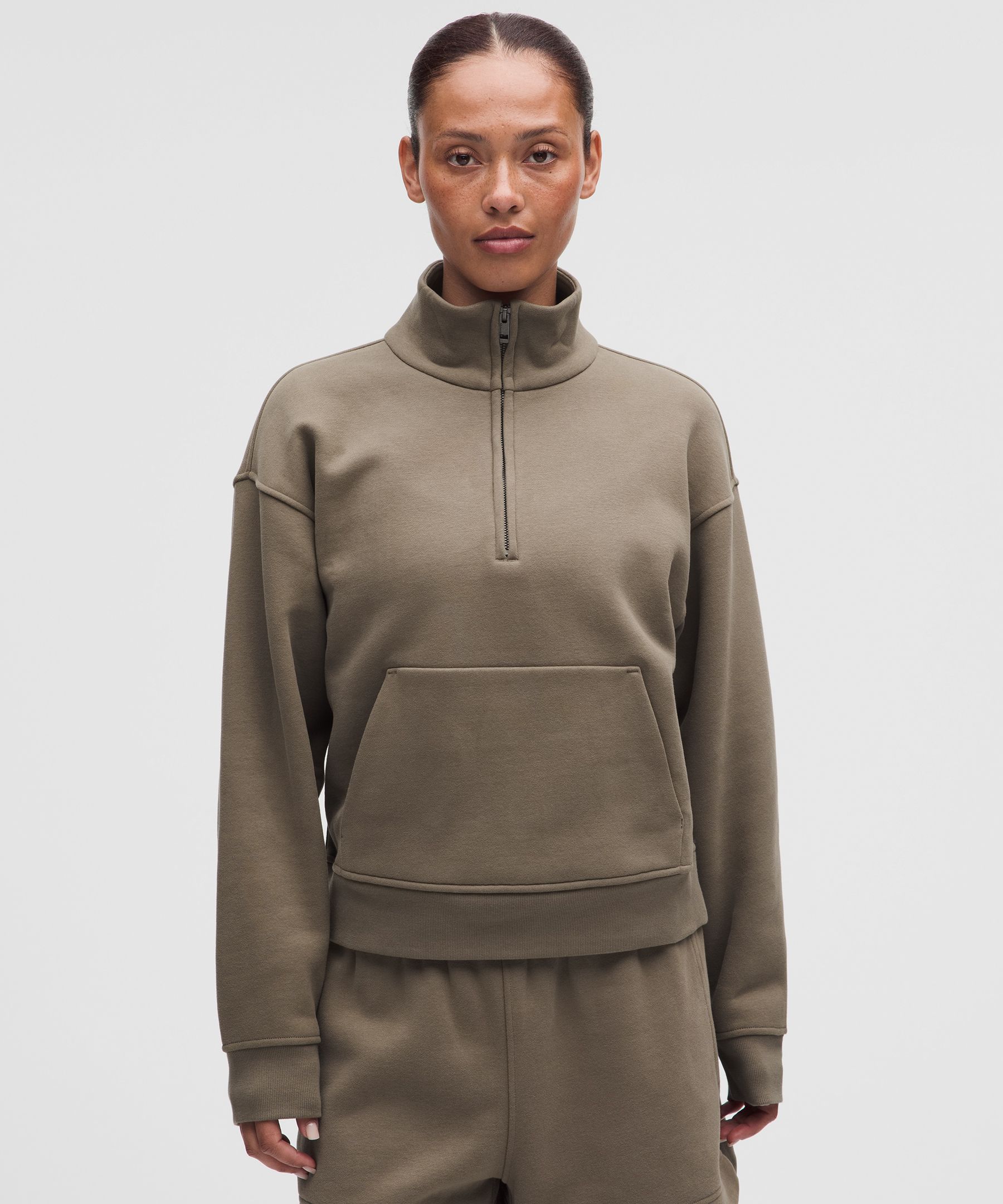 Haut demi-zippé col cheminée Steady State en SuperLoft pour femmes