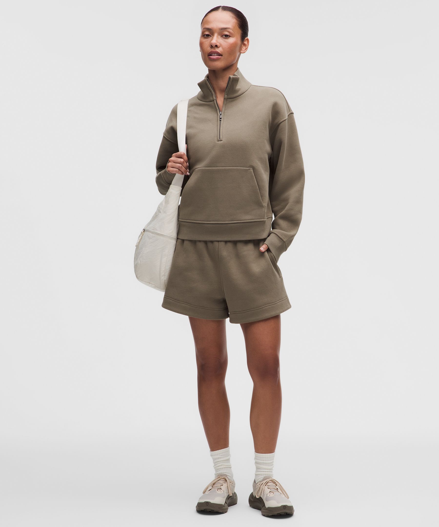 Haut demi-zippé col cheminée Steady State en SuperLoft pour femmes