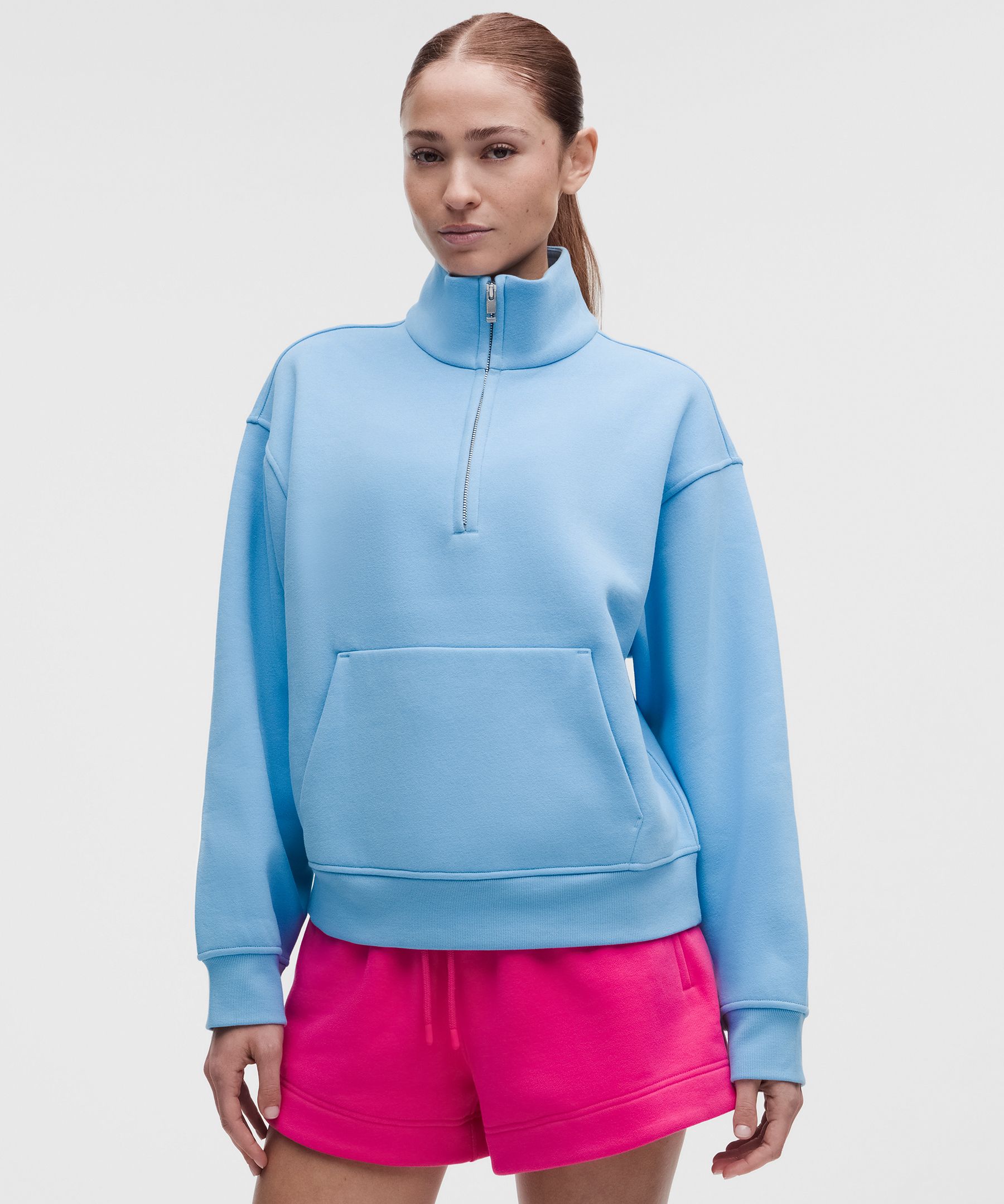 Haut demi-zippé col cheminée Steady State en SuperLoft pour femmes