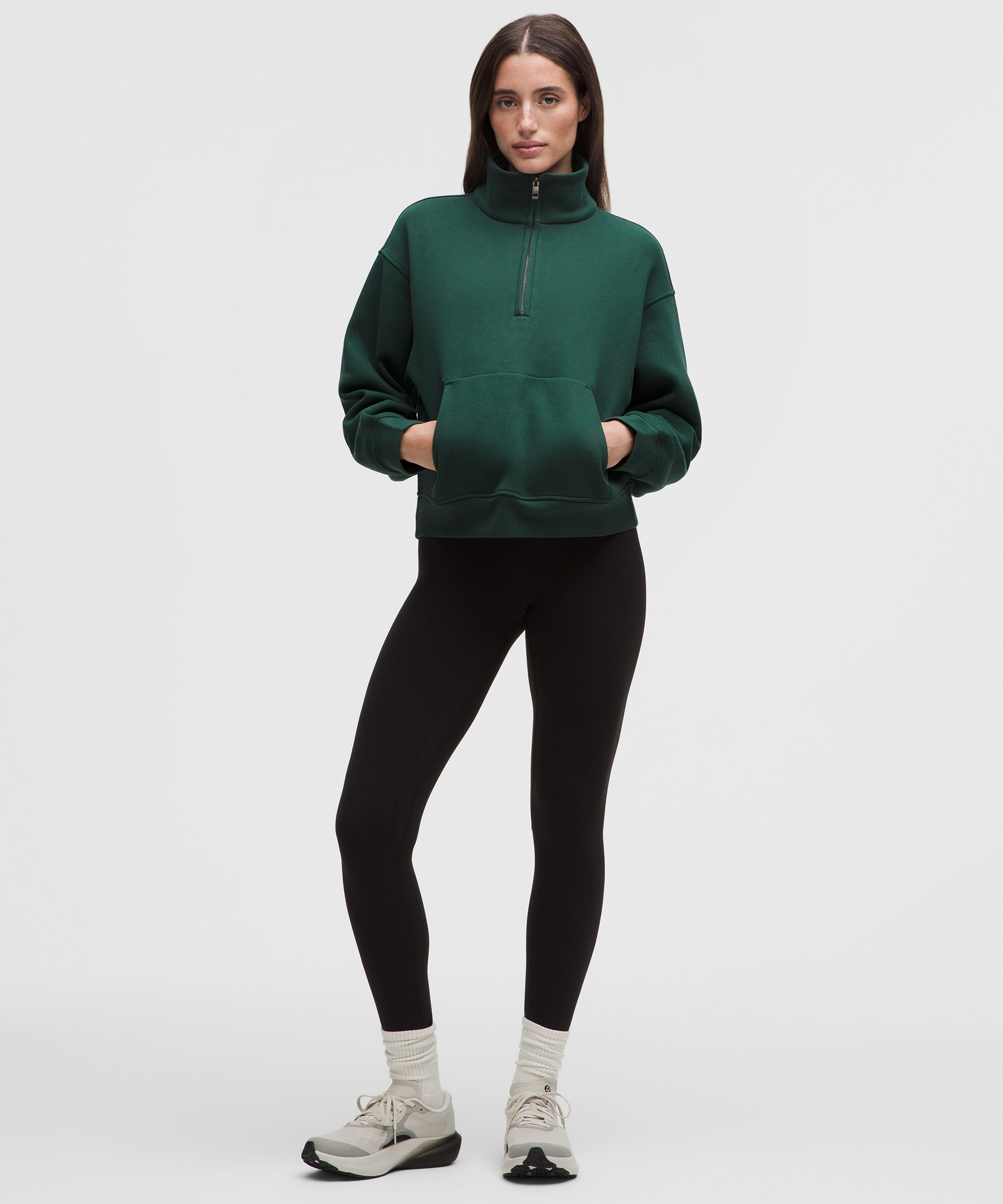 Women's Steady State SuperLoft Funnel-Neck Half Zip