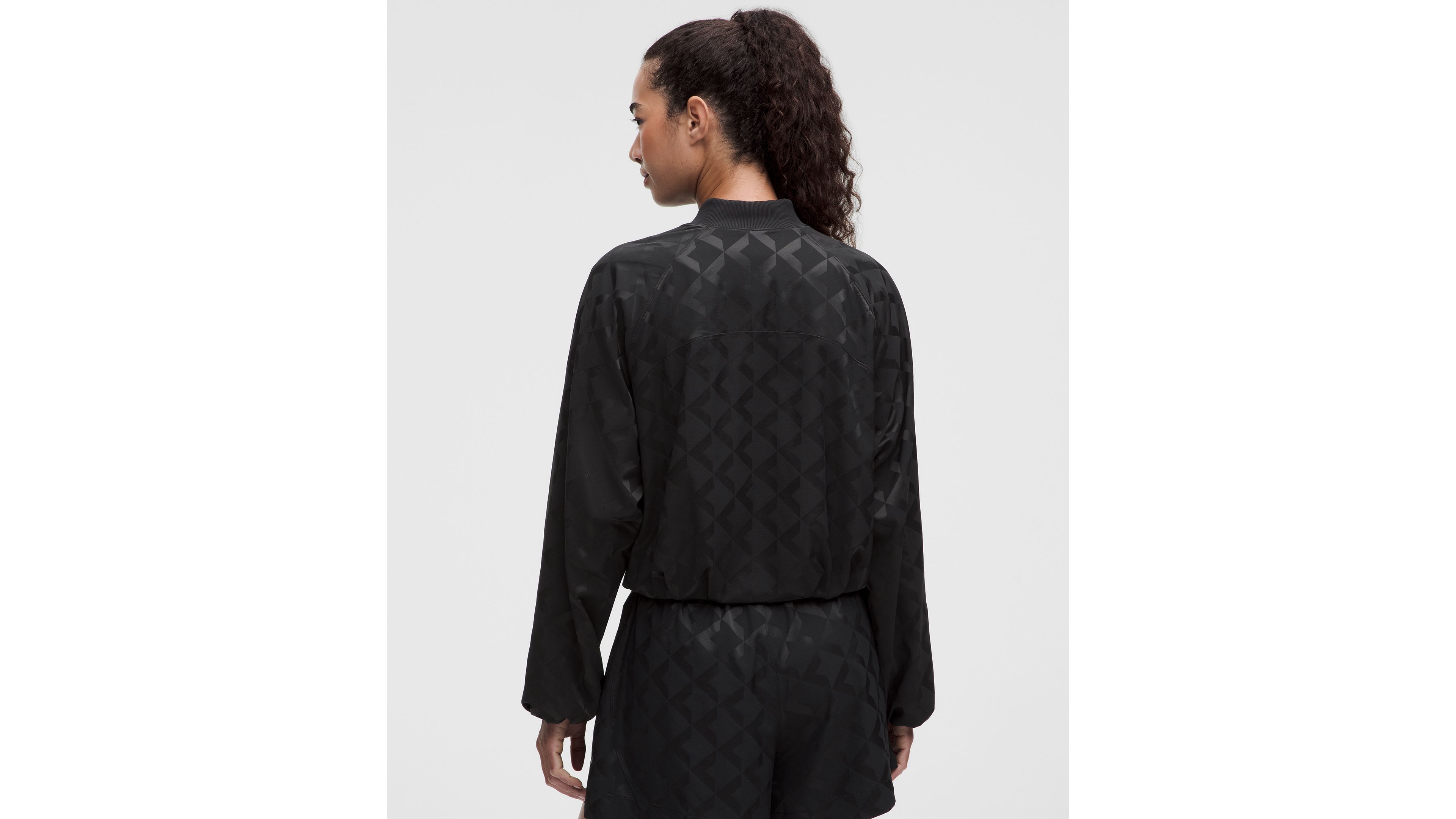 Monogram Satin Track Jacket