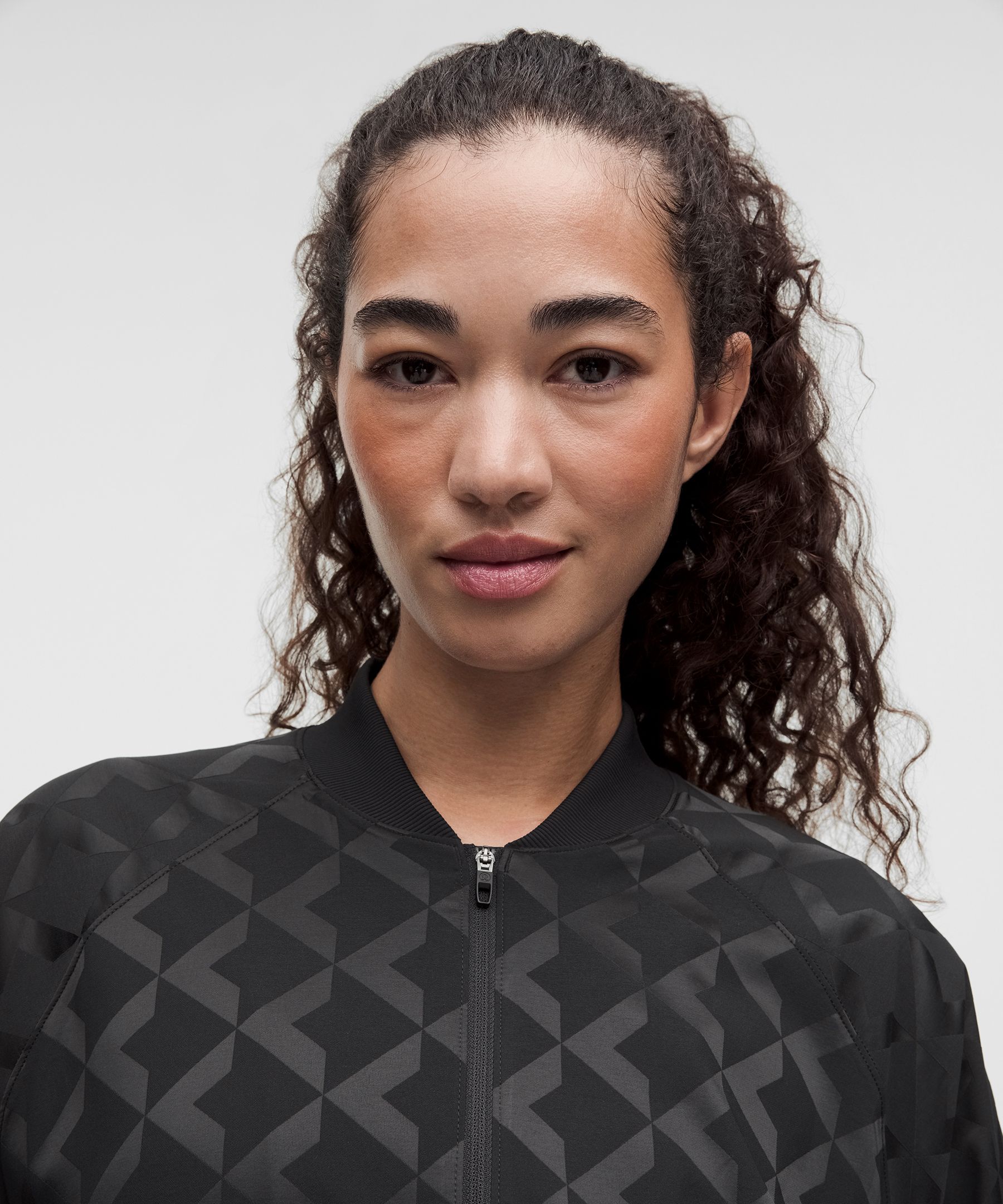 Monogram Satin Track Jacket