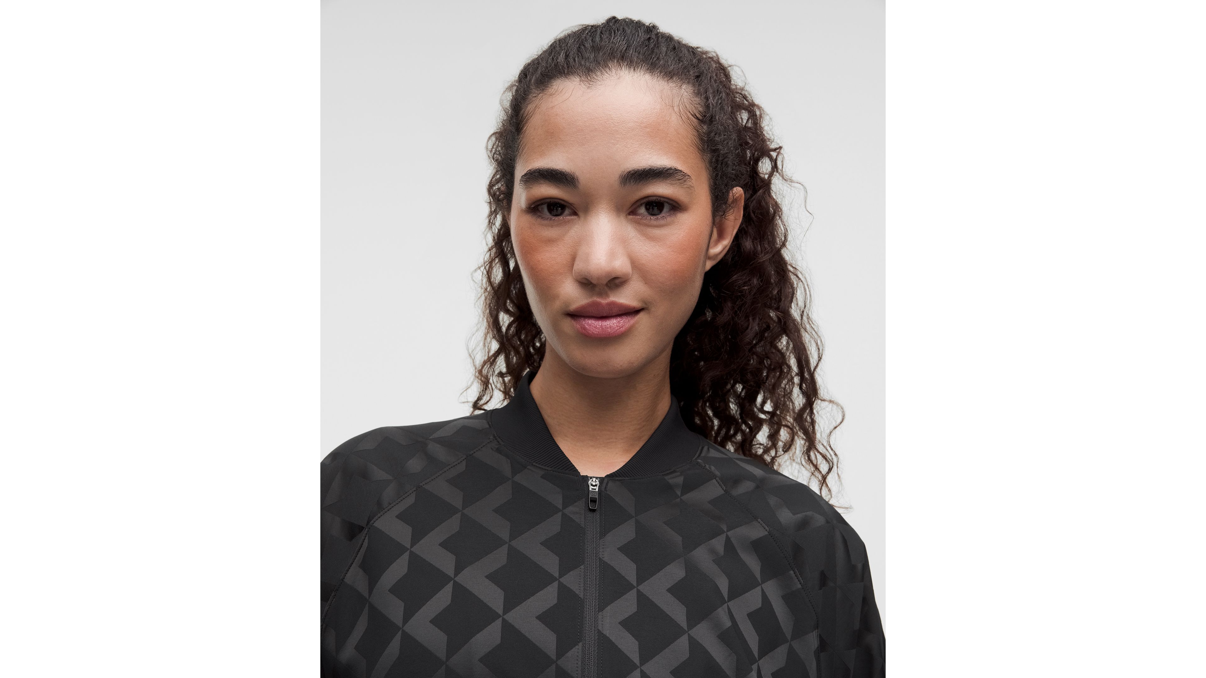 Monogram Satin Track Jacket