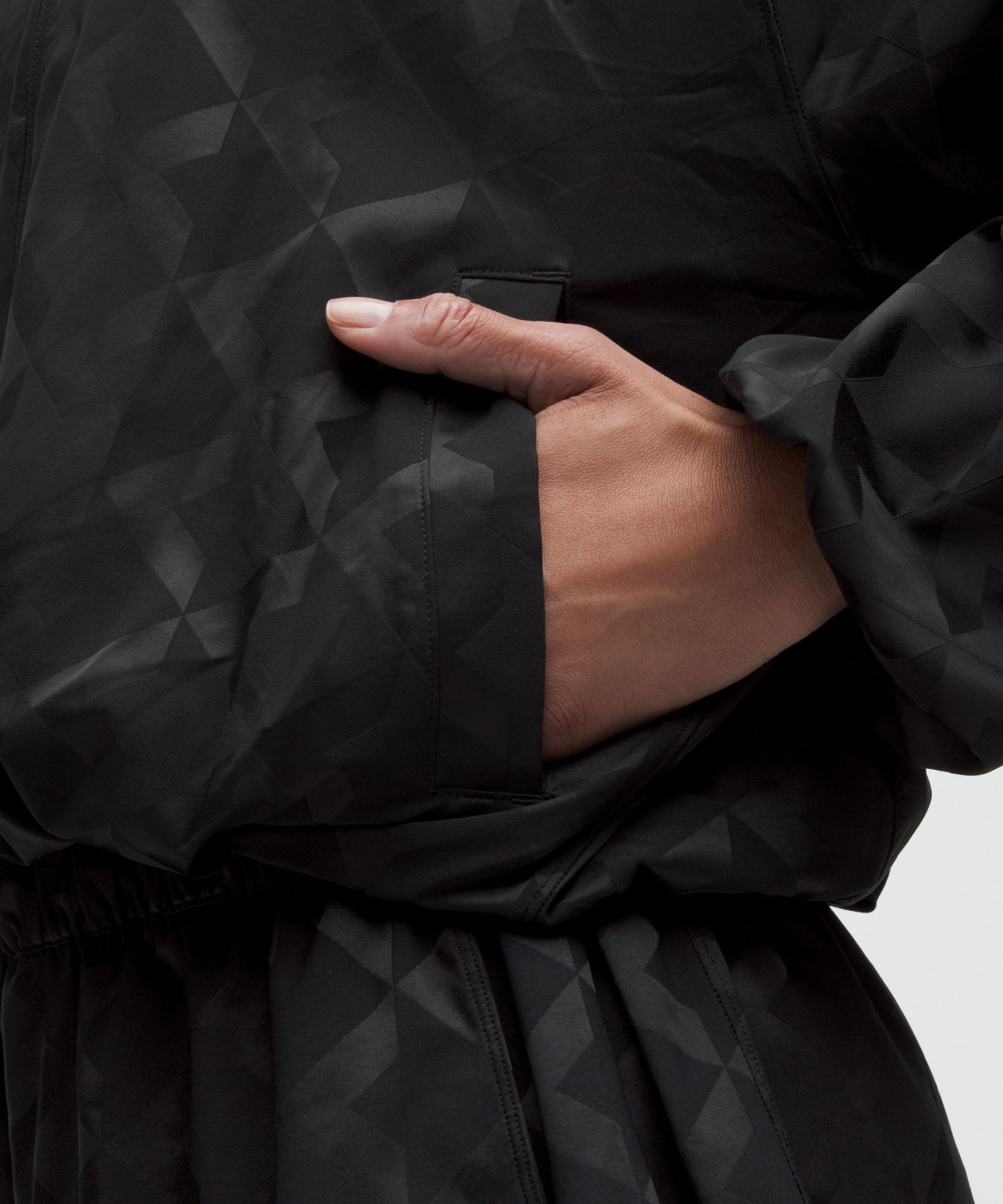 Monogram Satin Track Jacket