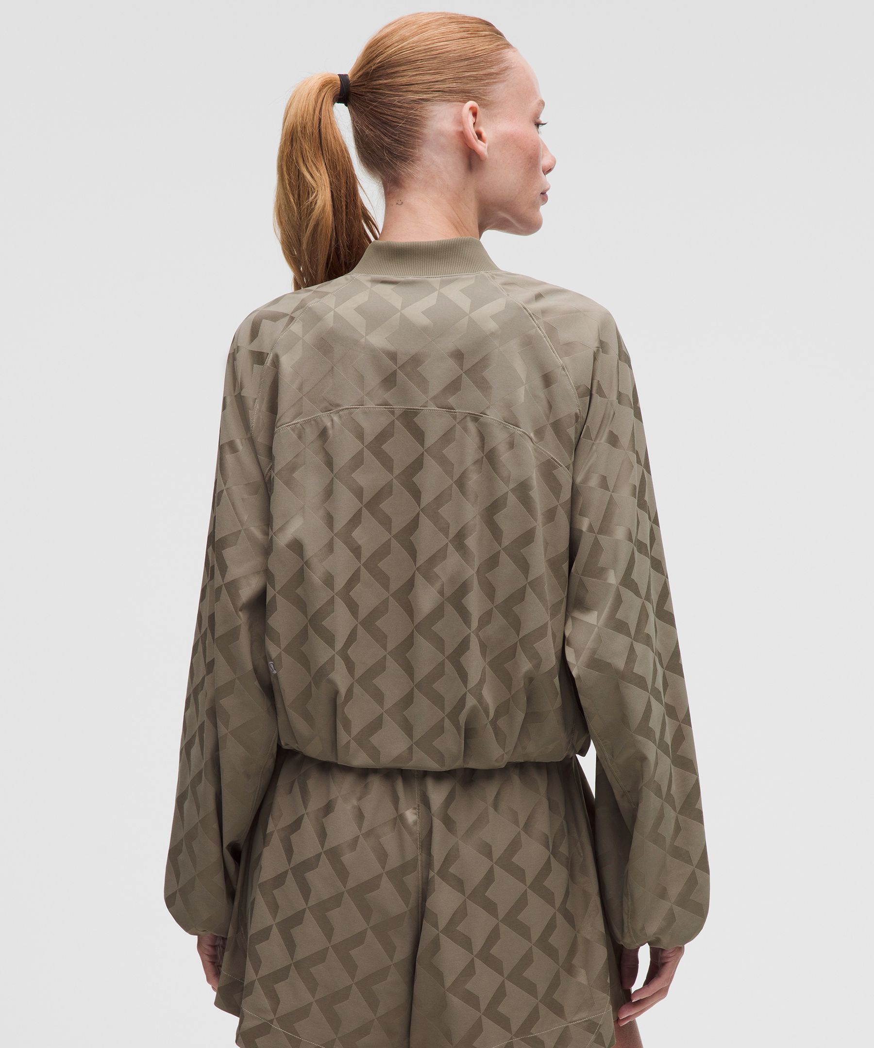 Monogram Satin Track Jacket