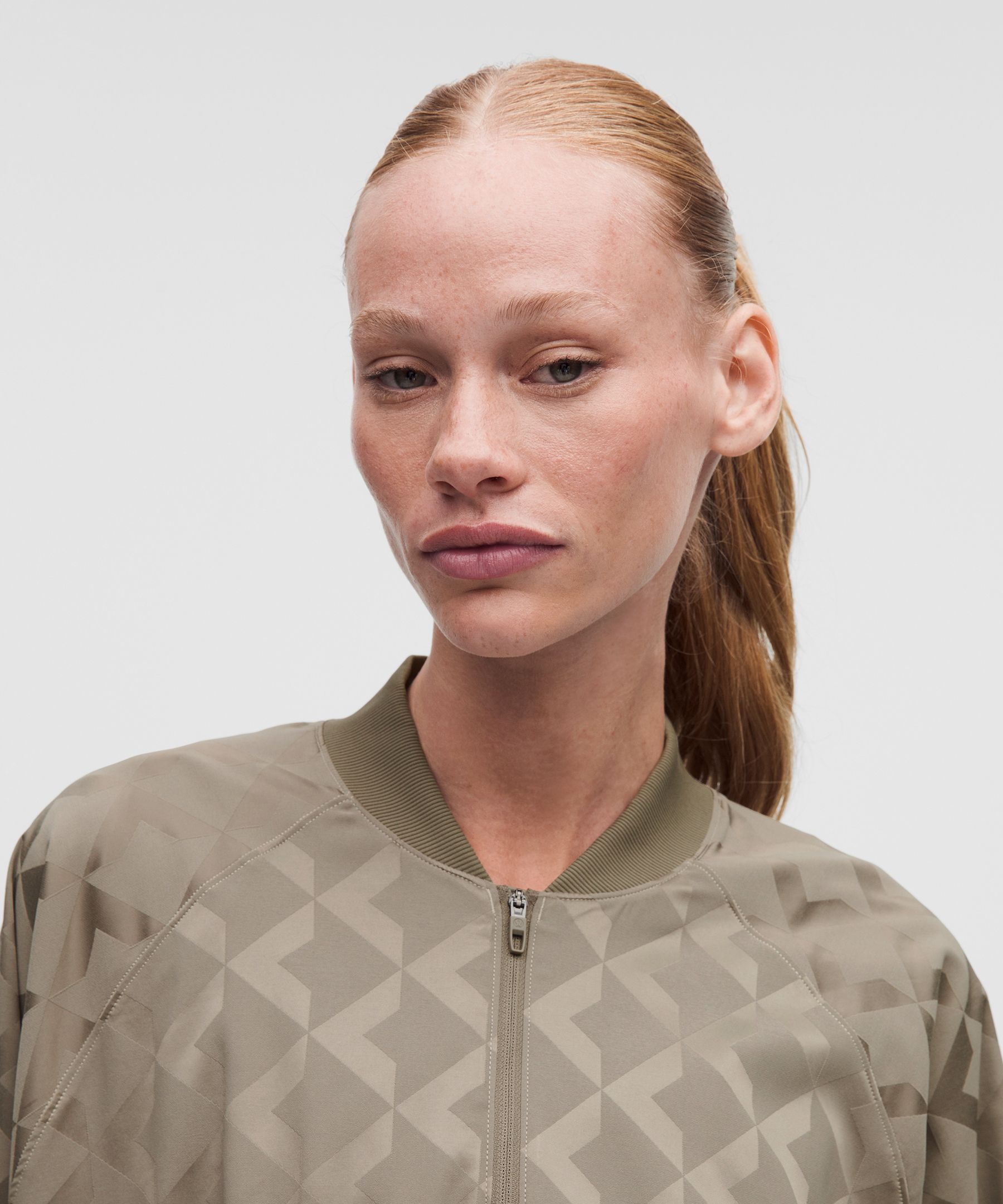 Monogram Satin Track Jacket