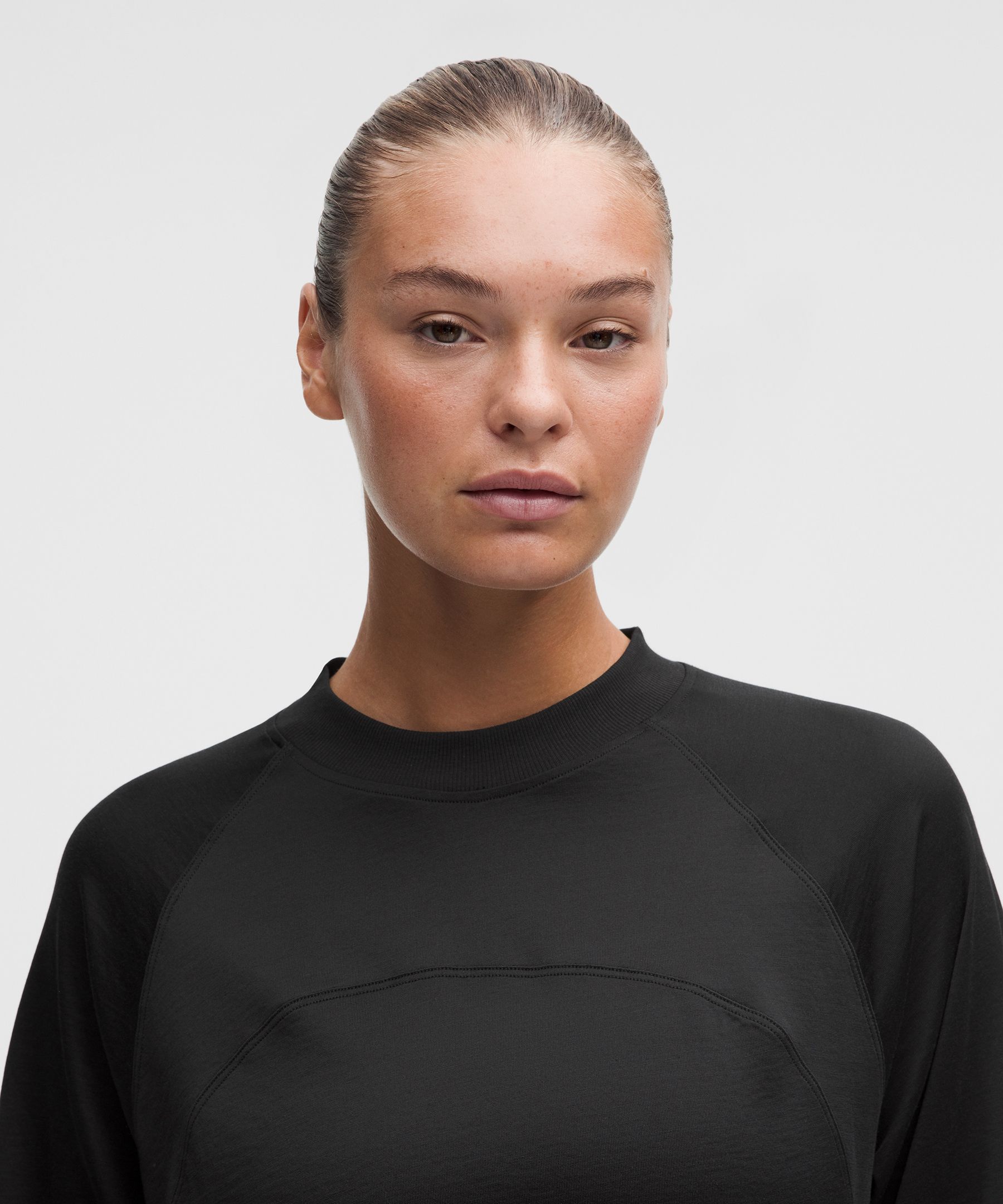 Cotton-Blend Training Relaxed Long Sleeve