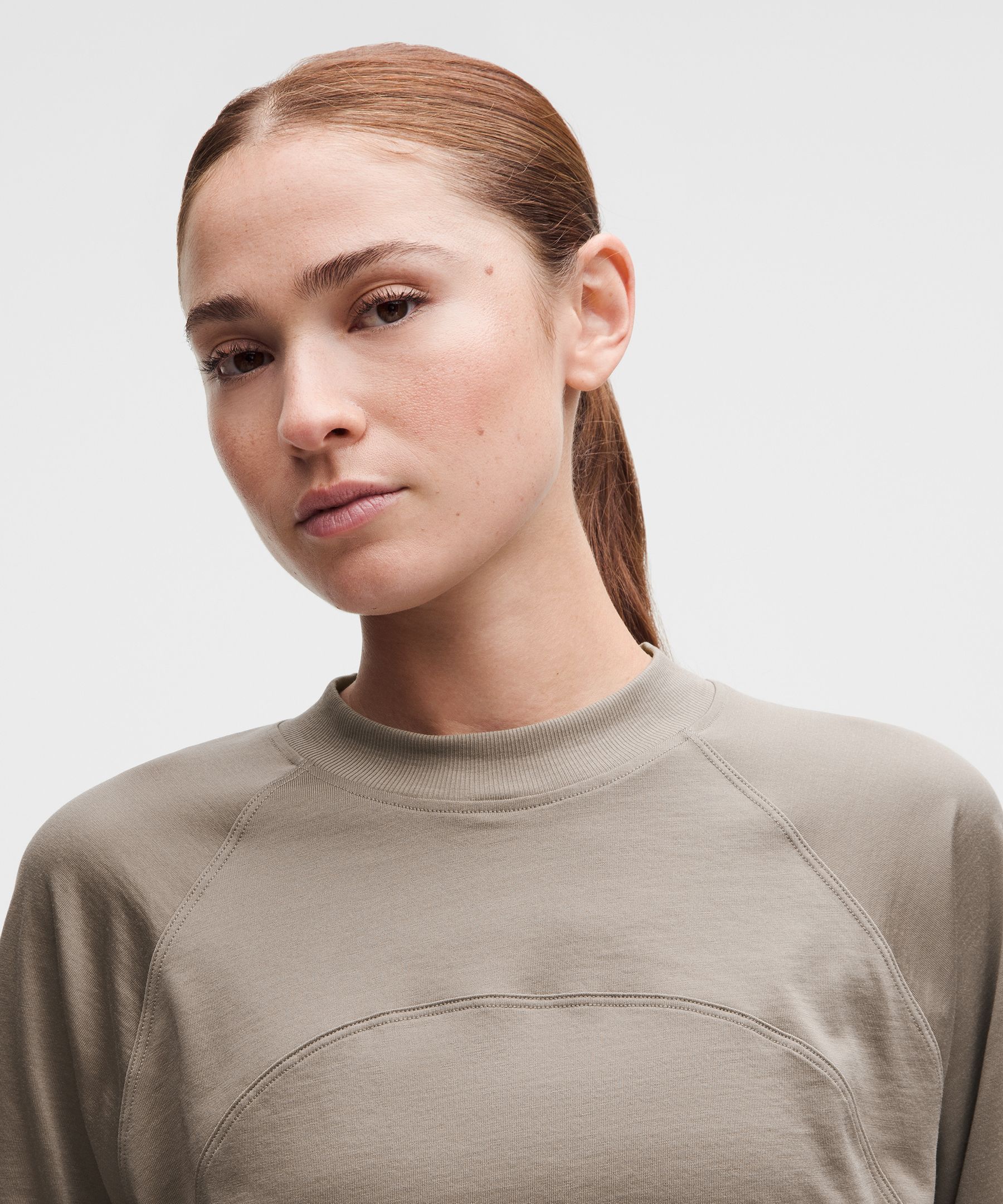 Cotton-Blend Training Relaxed Long Sleeve