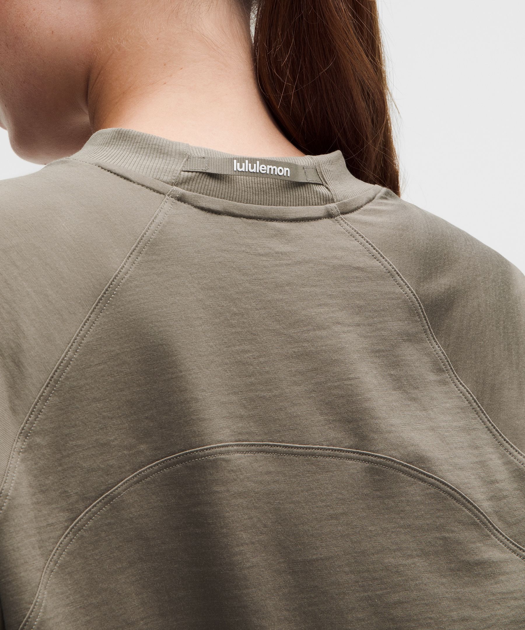 Cotton-Blend Training Relaxed Long Sleeve