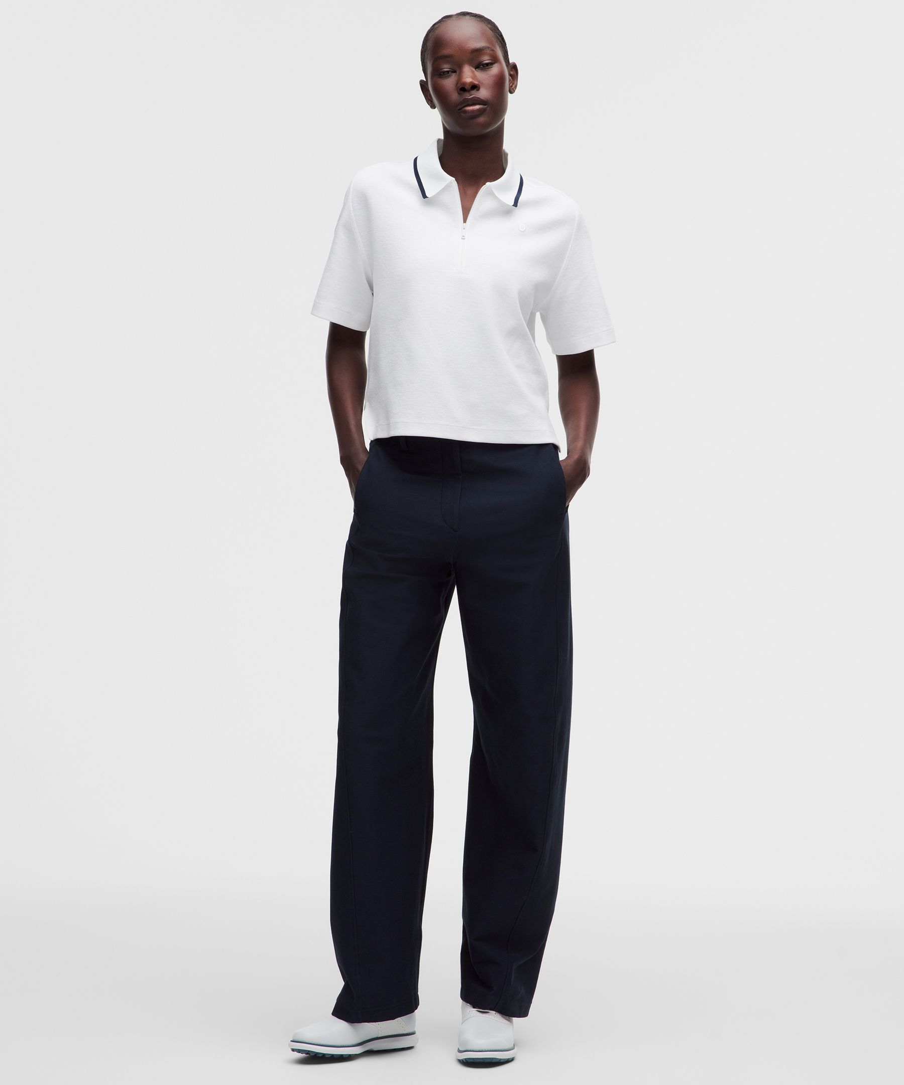 Cotton-Blend Pique Short-Sleeve Polo Shirt