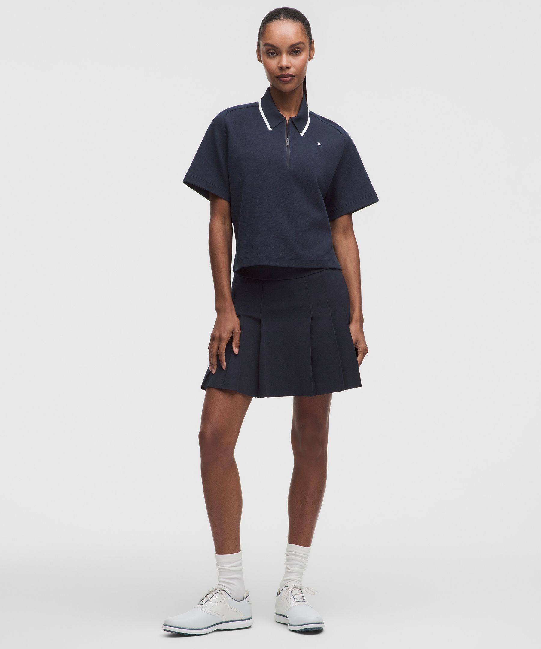 Cotton-Blend Pique Short-Sleeve Polo Shirt