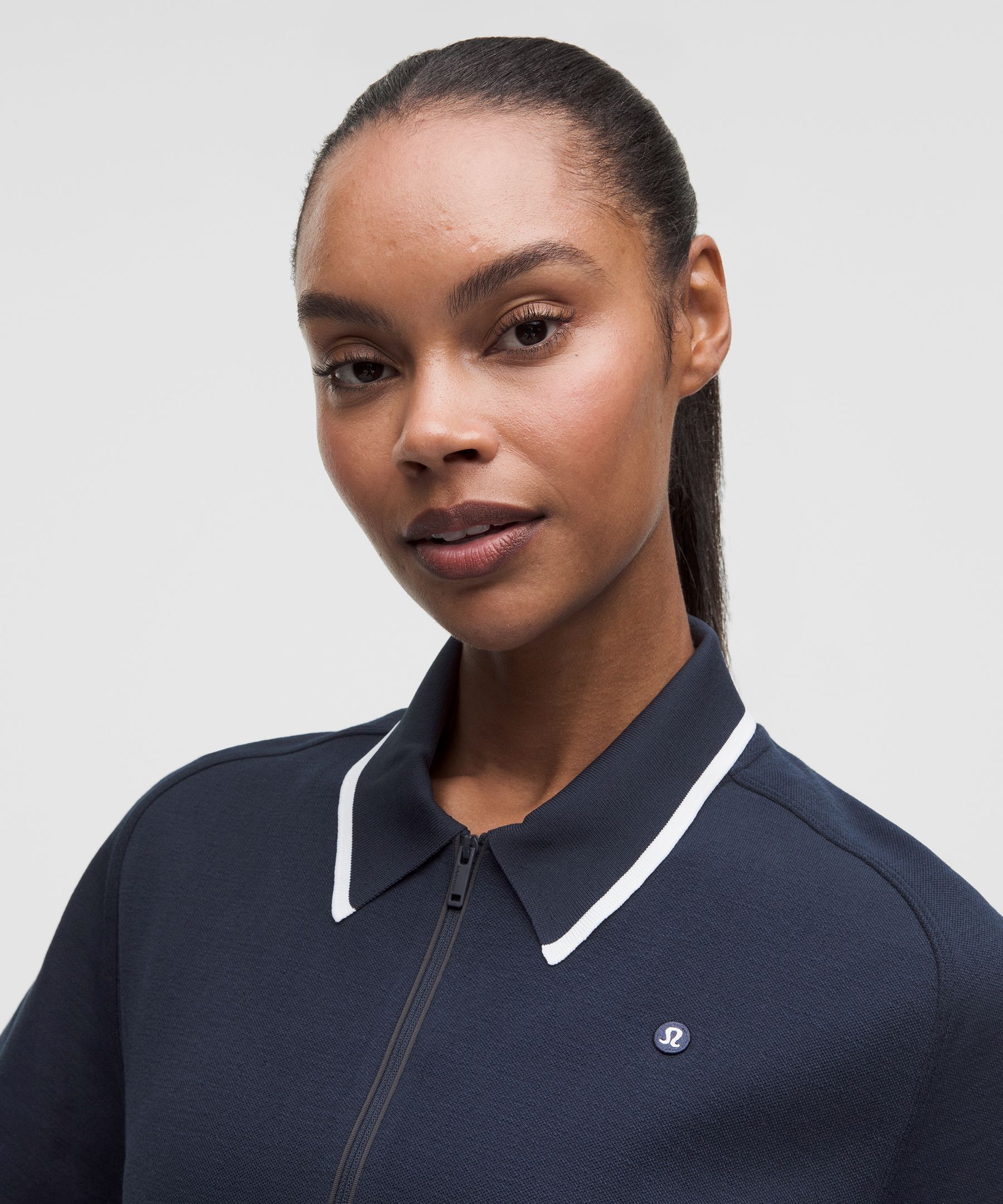 Cotton-Blend Pique Short-Sleeve Polo Shirt