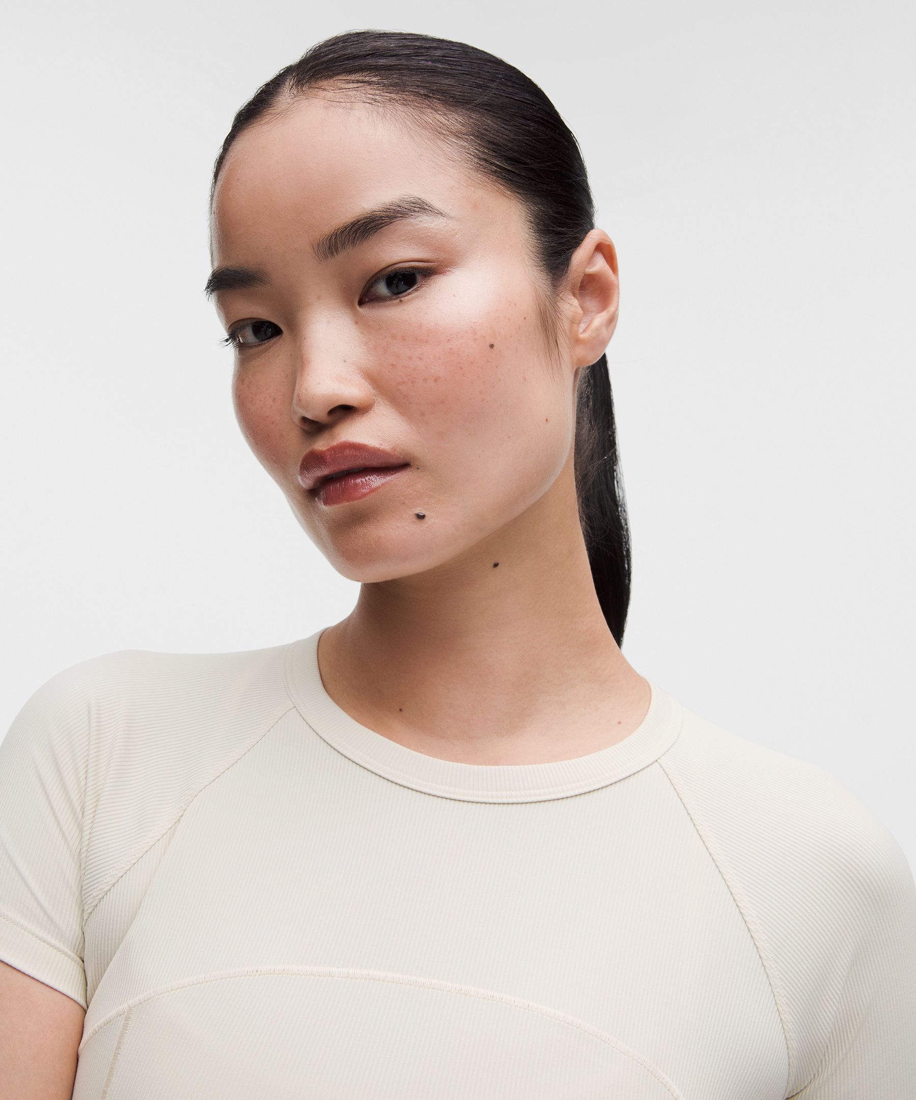 Ribbed Nulu Short-Sleeve Shirt