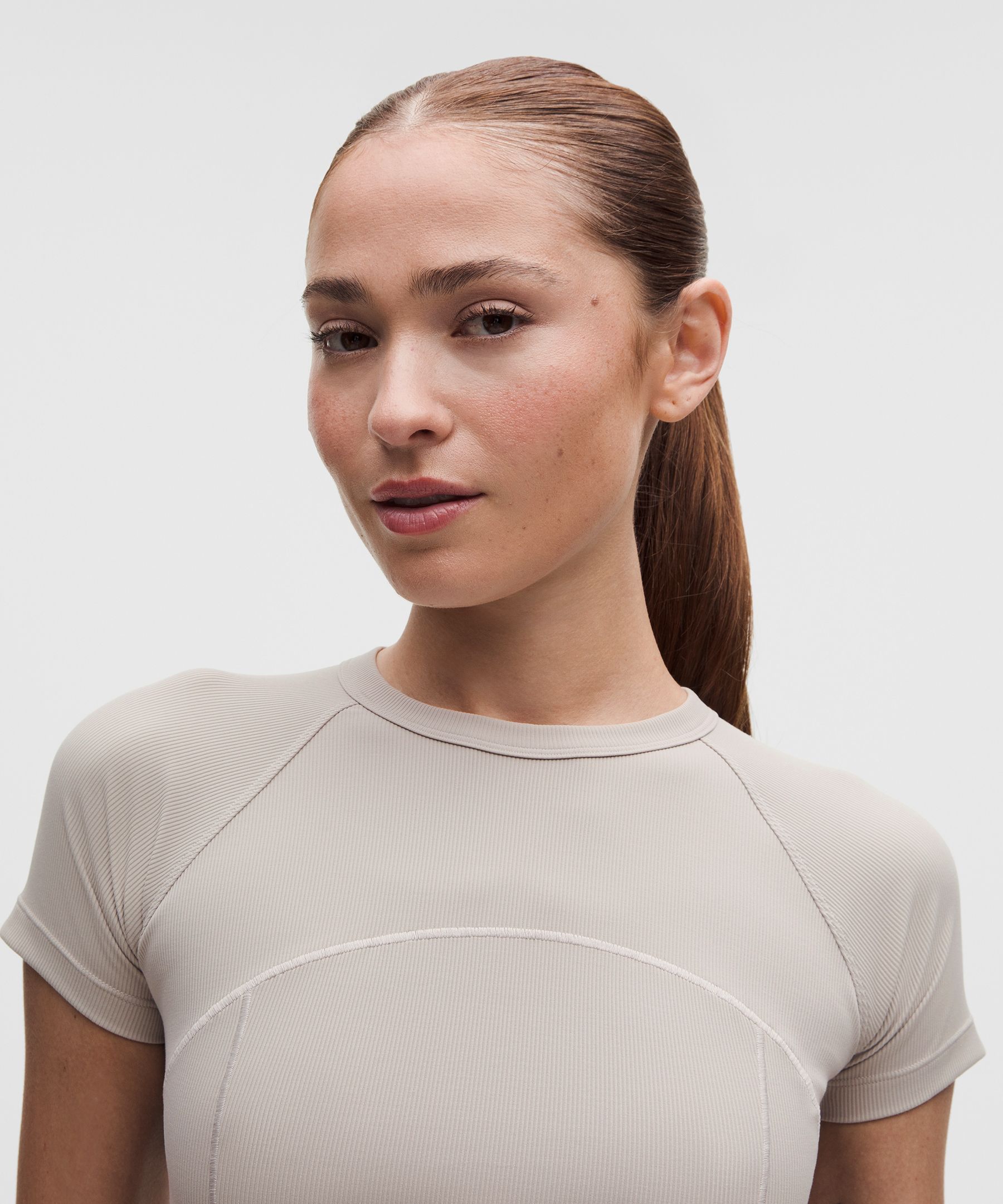 Ribbed Nulu Short-Sleeve Shirt