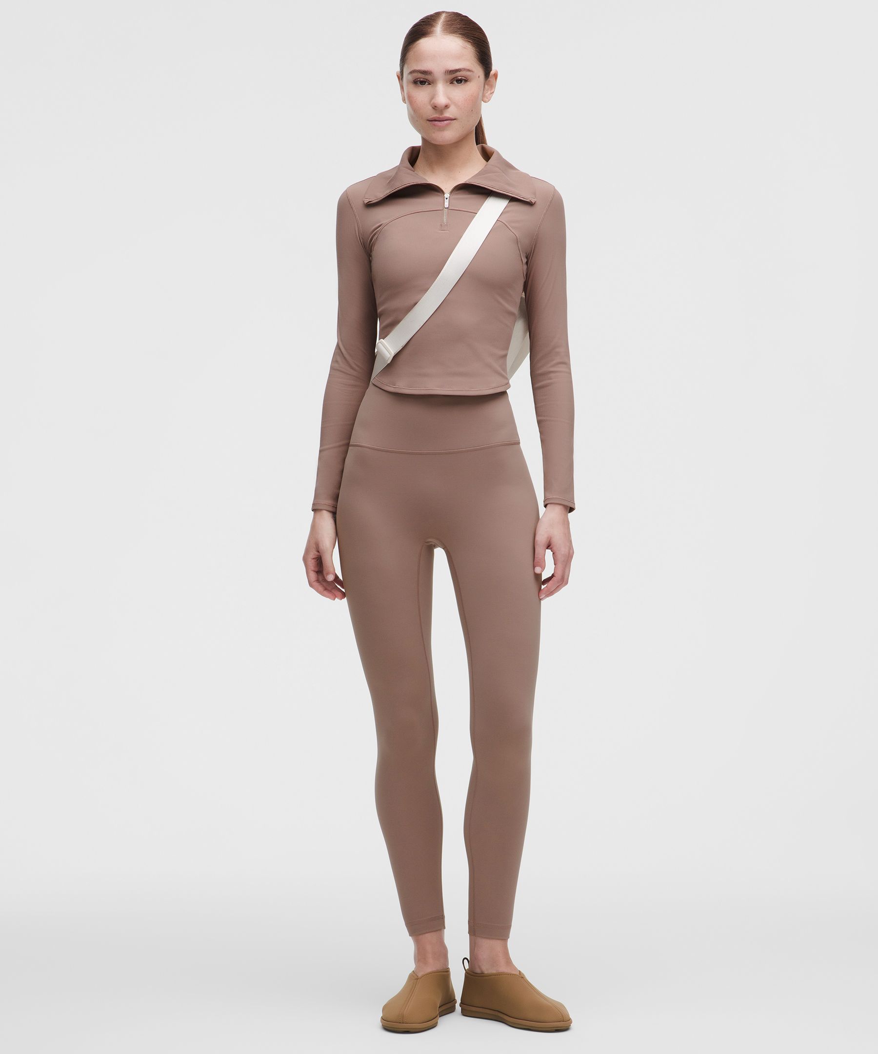 Ribbed Nulu Collared Quarter Zip