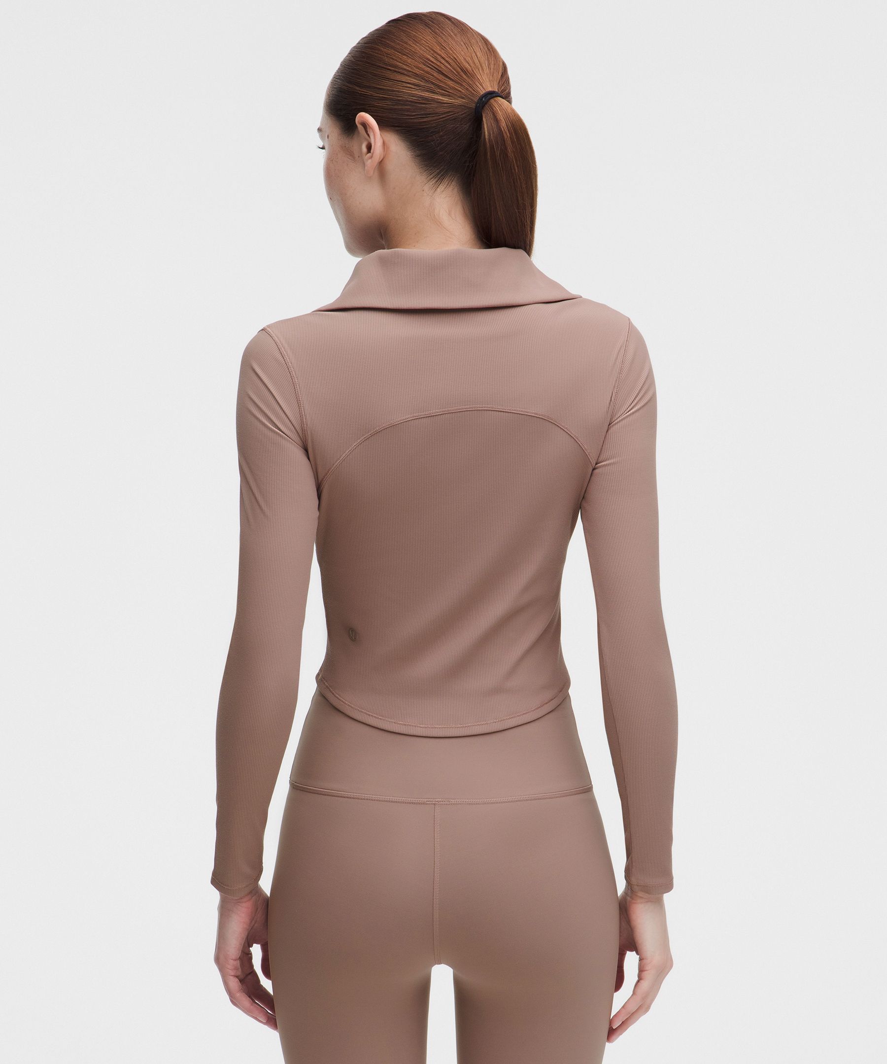 Ribbed Nulu Collared Quarter Zip