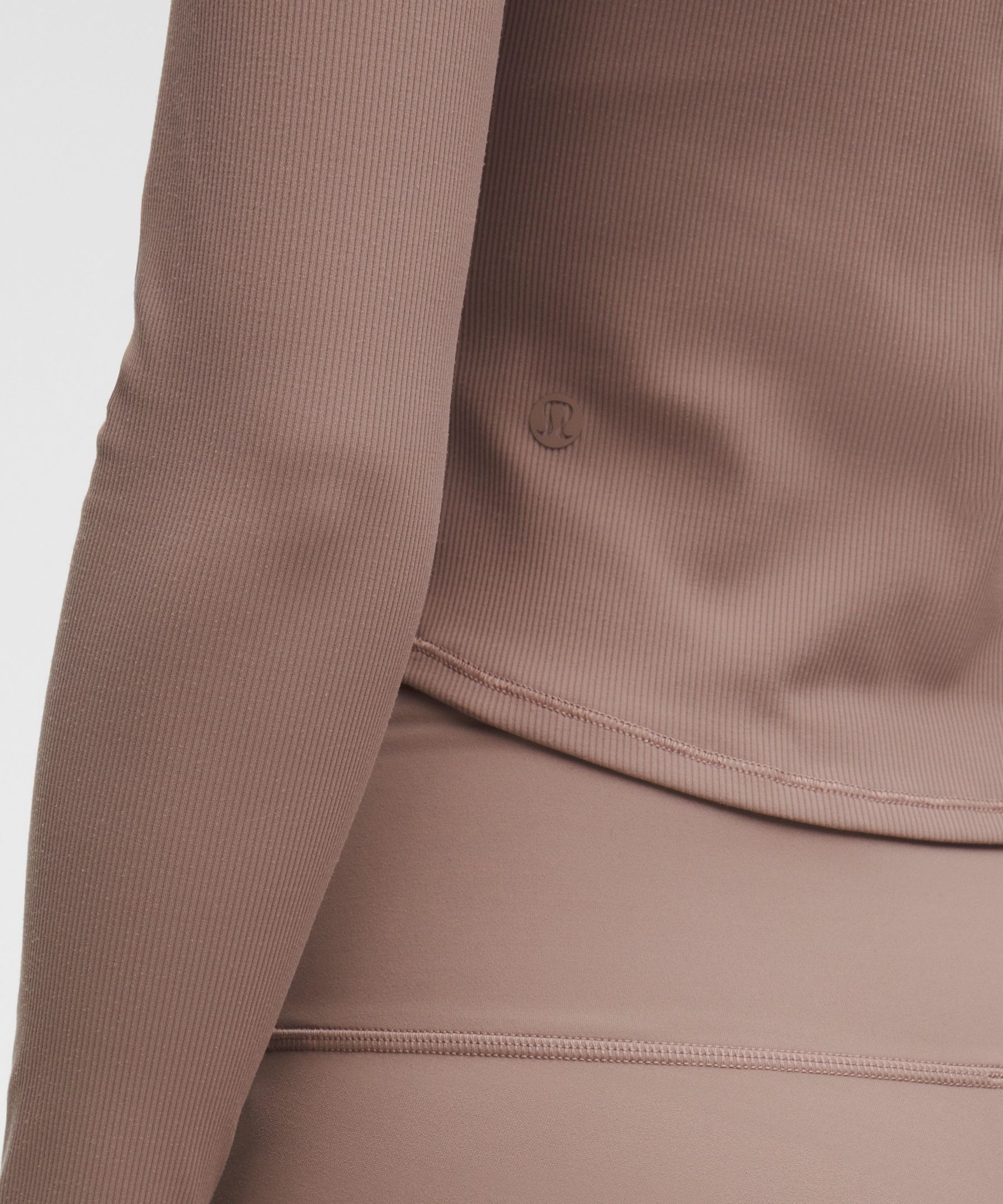 Ribbed Nulu Collared Quarter Zip