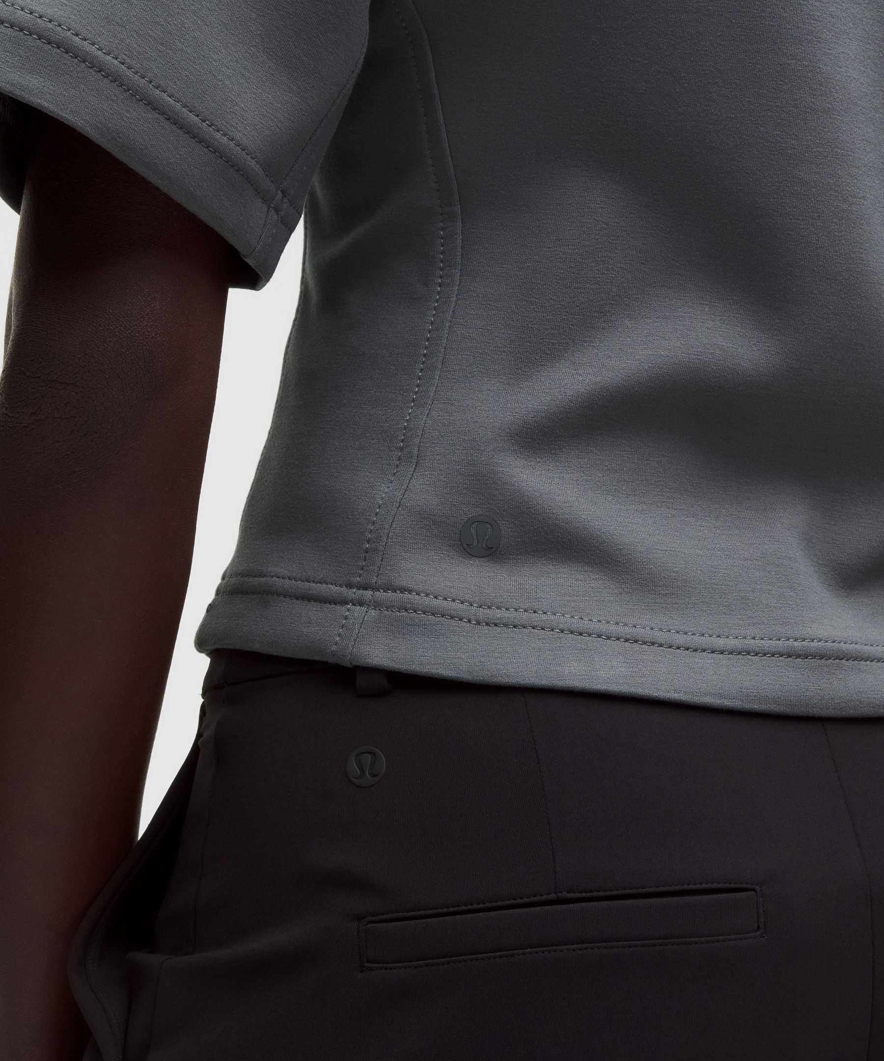 Double-Knit Relaxed Short-Sleeve Shirt