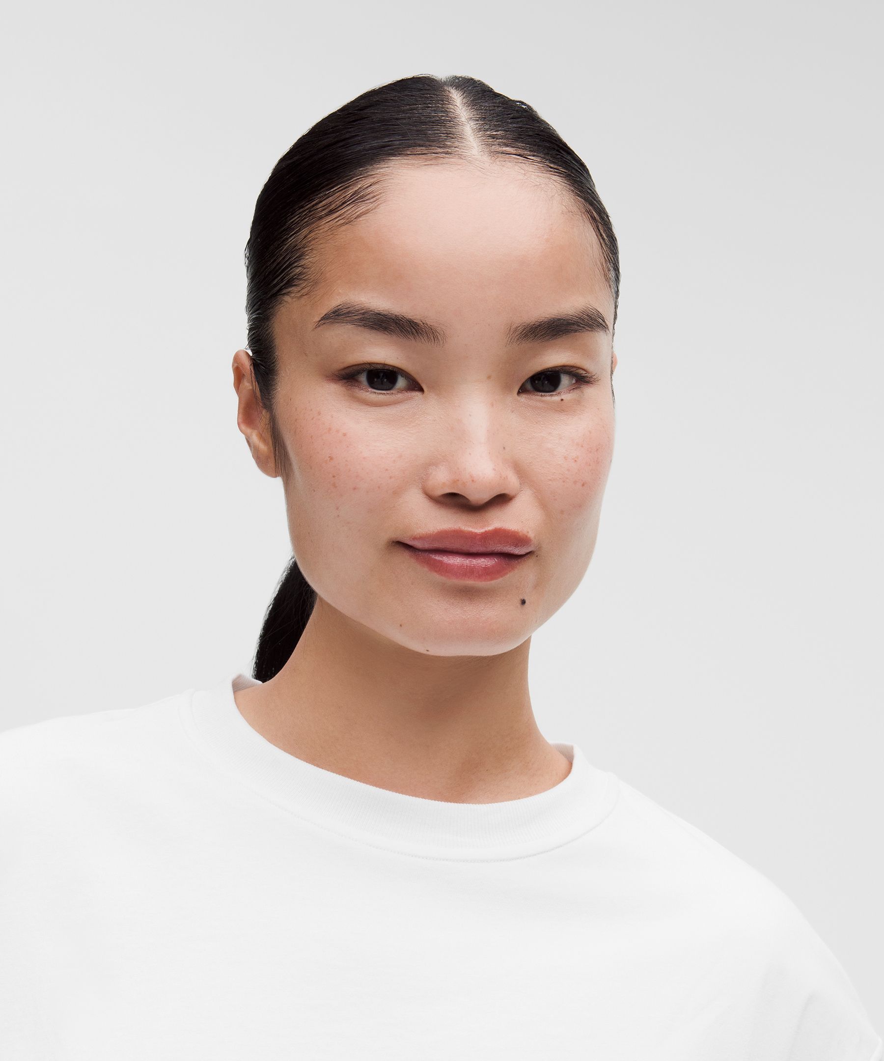 Cotton Jersey Bubble-Hem T-Shirt