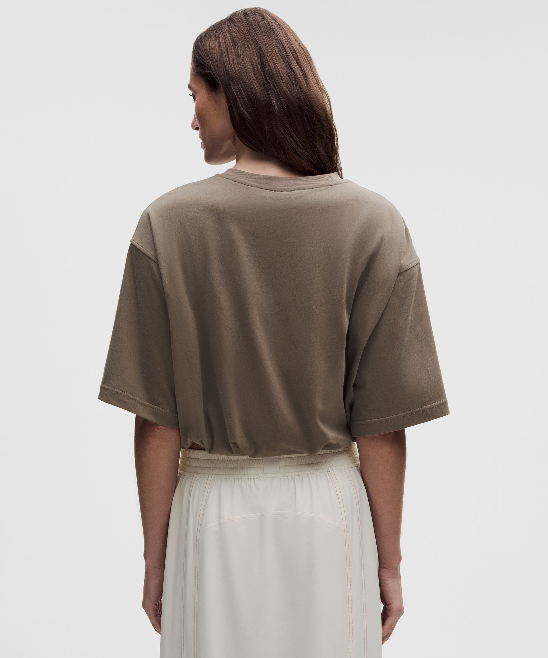 Cotton Jersey Bubble-Hem T-Shirt thumbnail 3