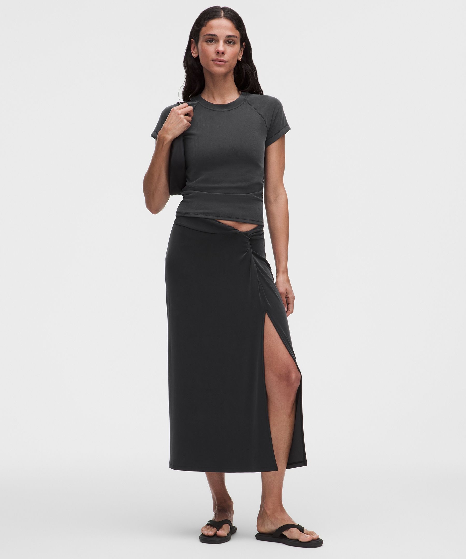 Micro-Rib Drapey Softstreme Baby Tee