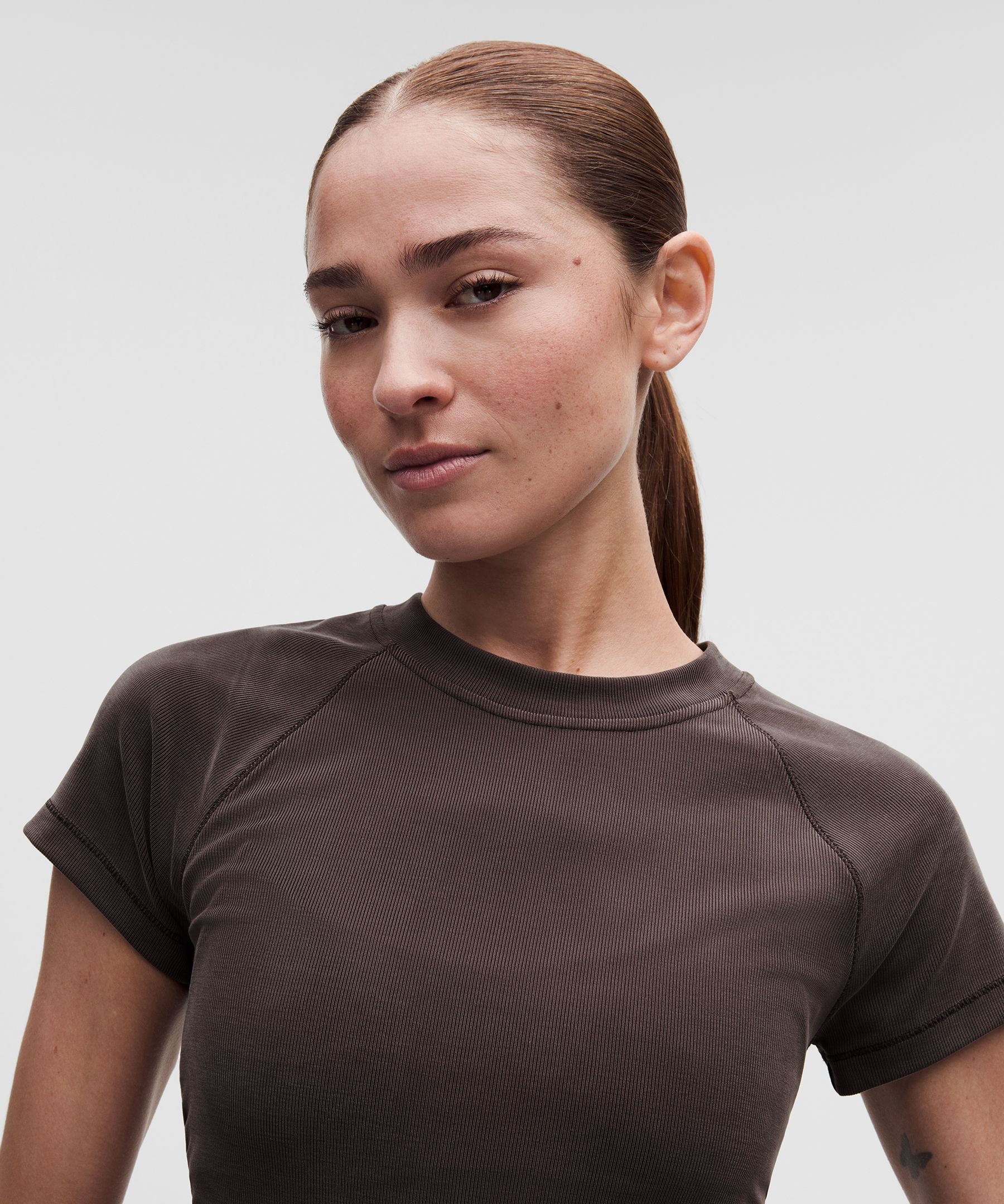 Micro-Rib Drapey Softstreme Baby Tee