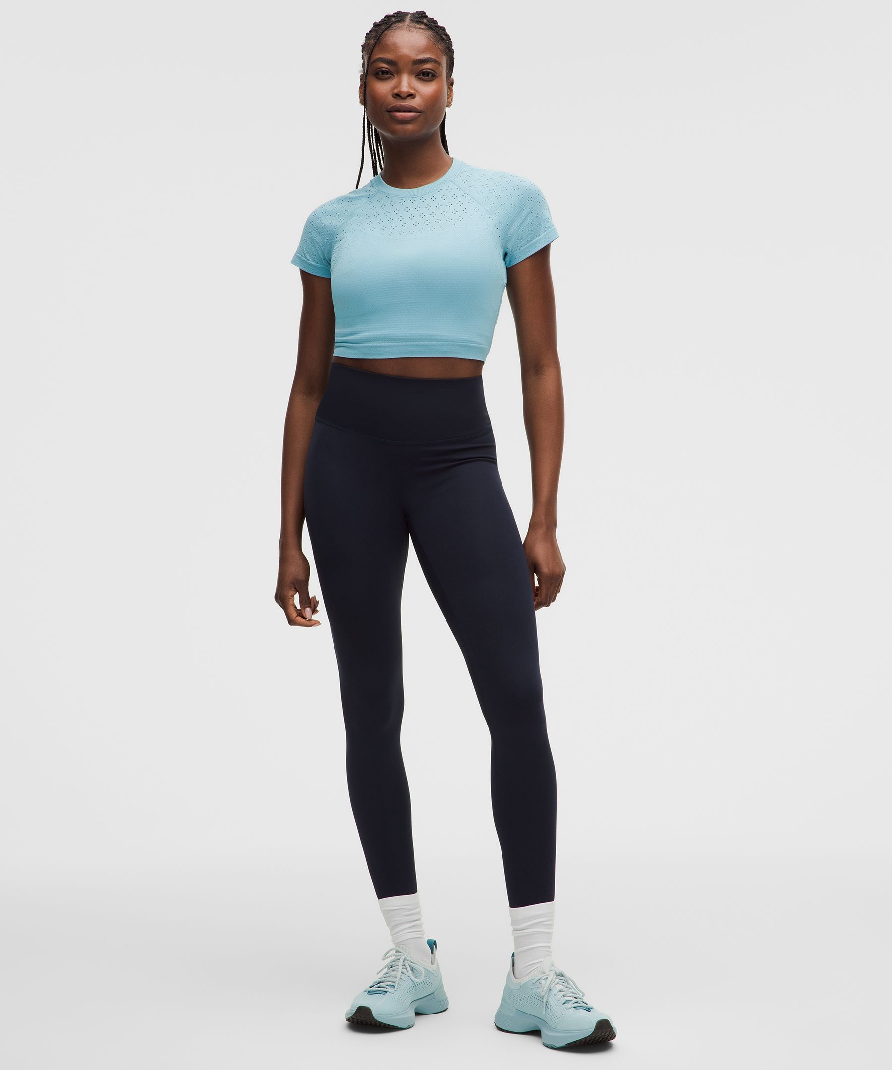 Swiftly Tech Crop-Kurzarmshirt&nbsp;2.0