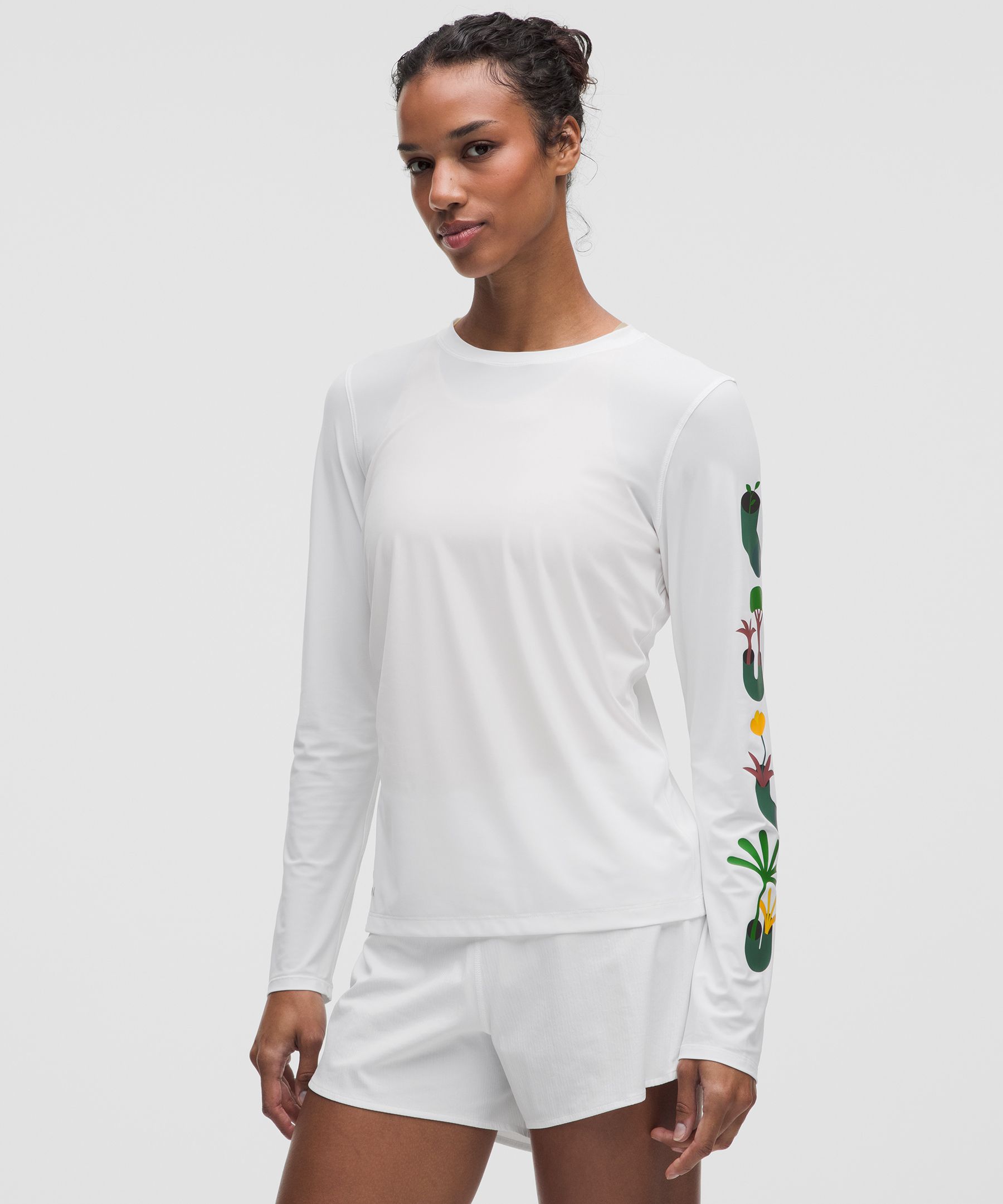 lululemon x Geoff McFetridge Side-Ruched Running Long-Sleeve Shirt