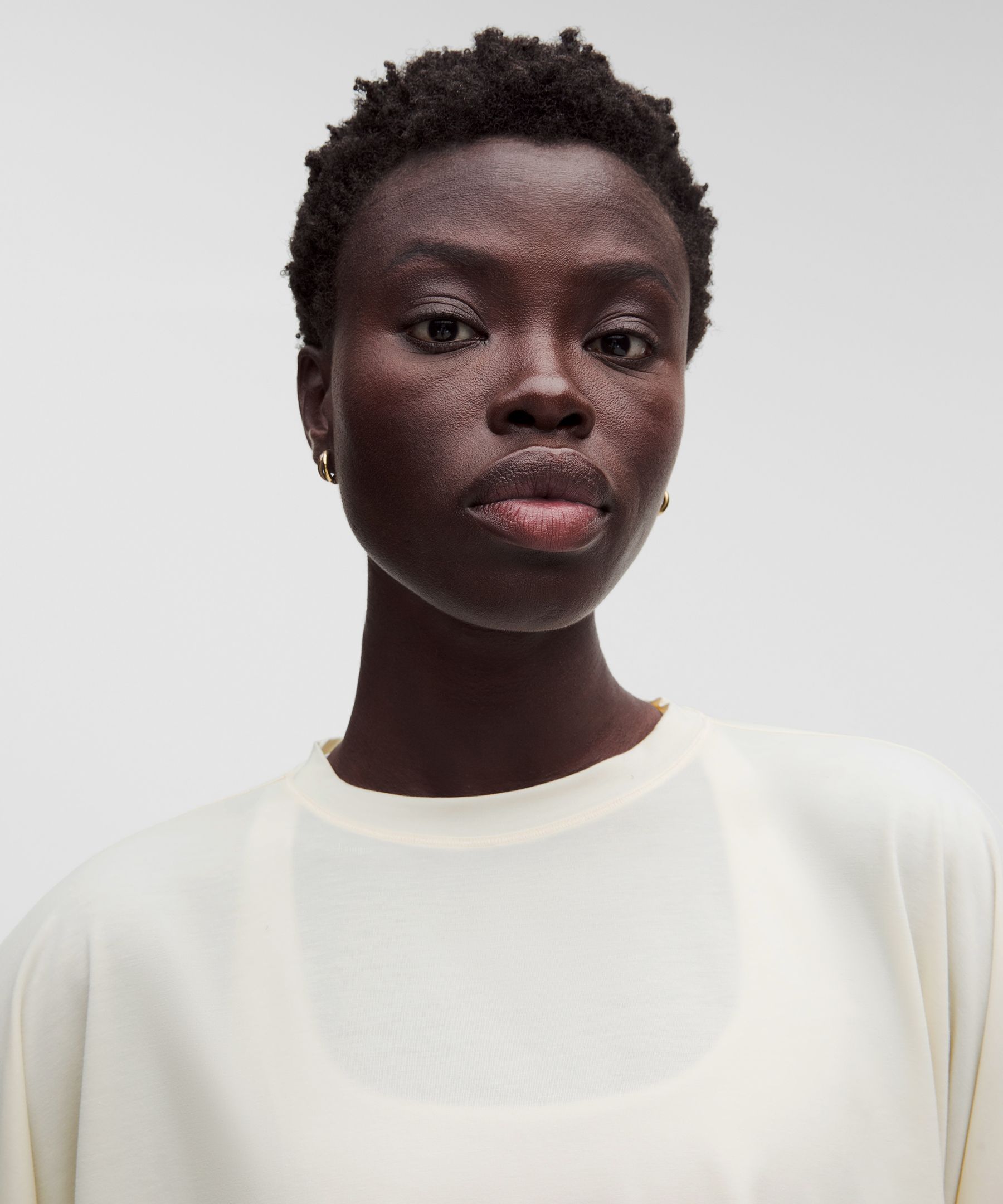 EasySet Crop-Langarmshirt im Relaxed Fit *Logo