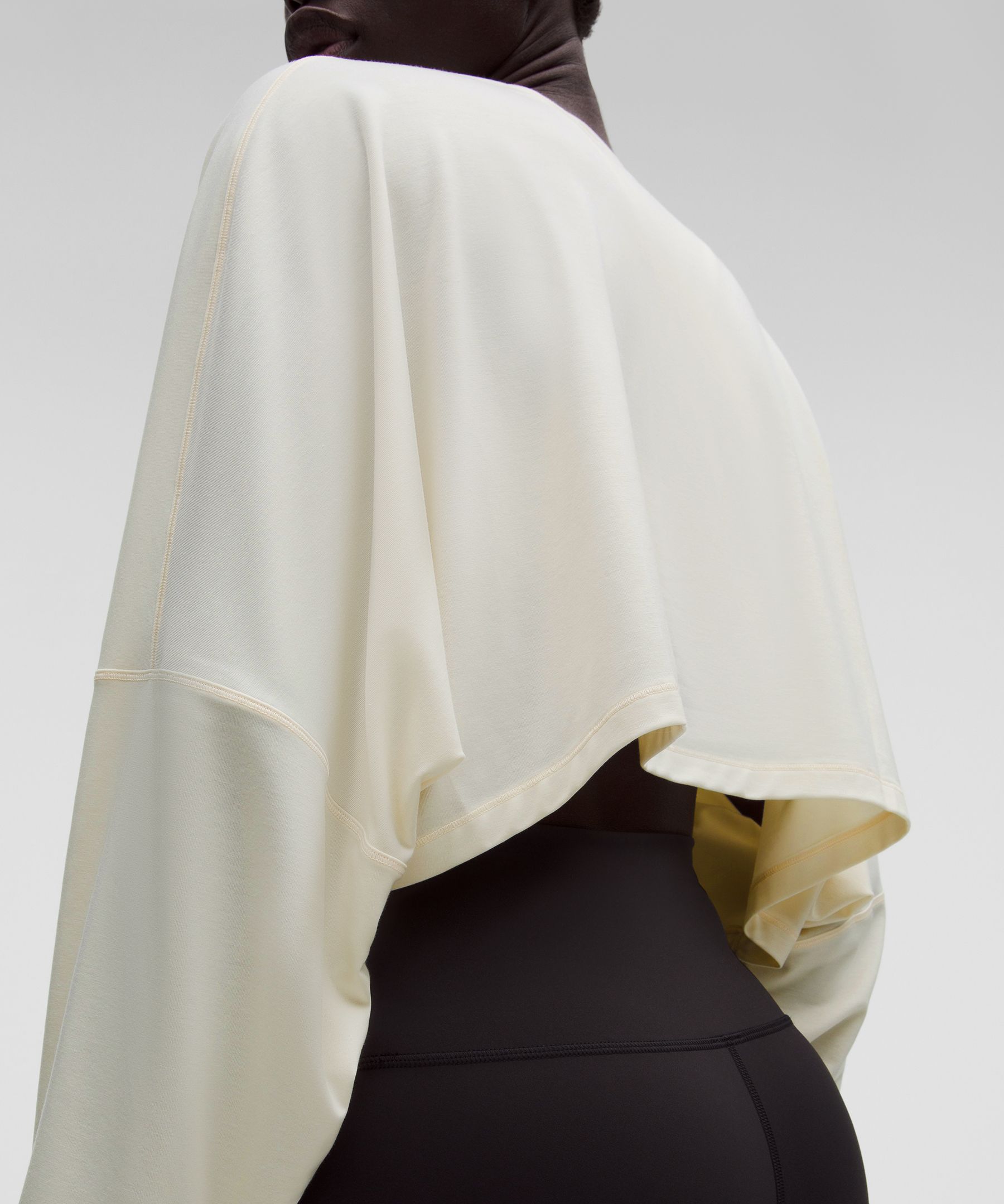 EasySet Crop-Langarmshirt im Relaxed Fit *Logo