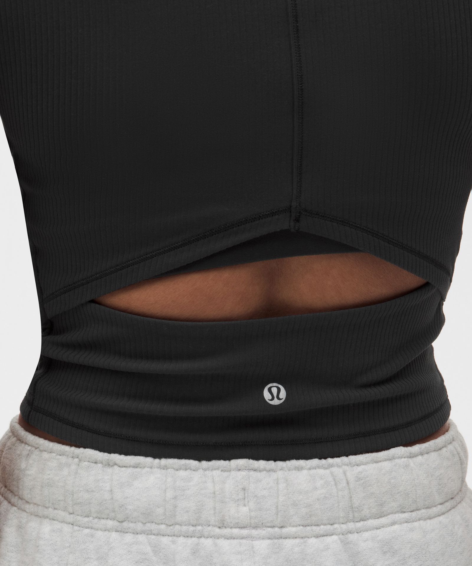 Женская футболка Lululemon All It Takes в рубчик с вырезом-капелькой — фото 6