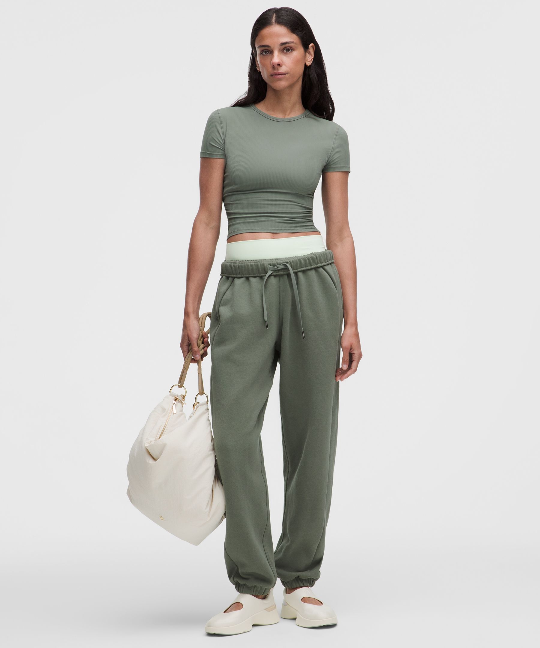All It Takes Ribbed Keyhole Short-Sleeve Shirt