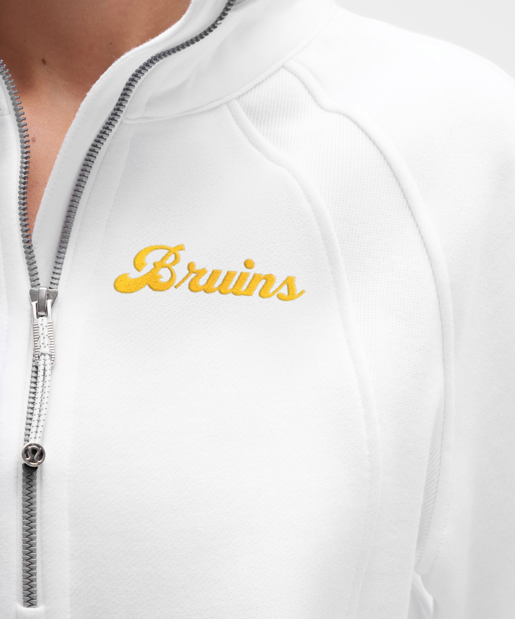 Lululemon Scuba Oversized Funnel-neck Half Zip Long In White