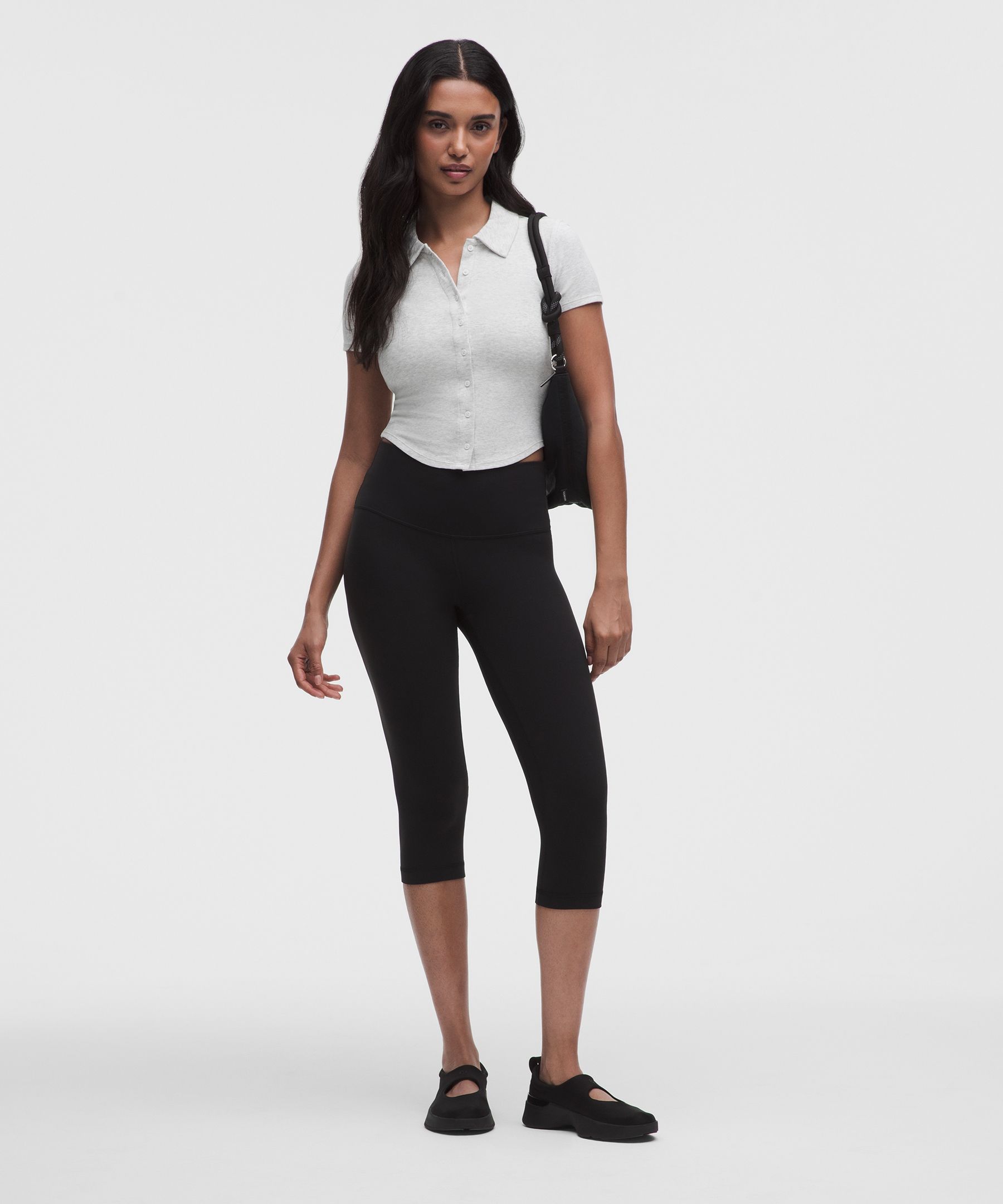 Button-Up Collared Short-Sleeve Shirt