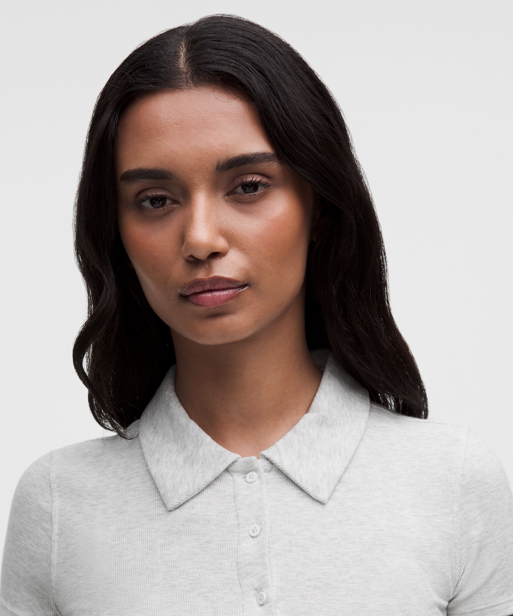 Button-Up Collared Short-Sleeve Shirt