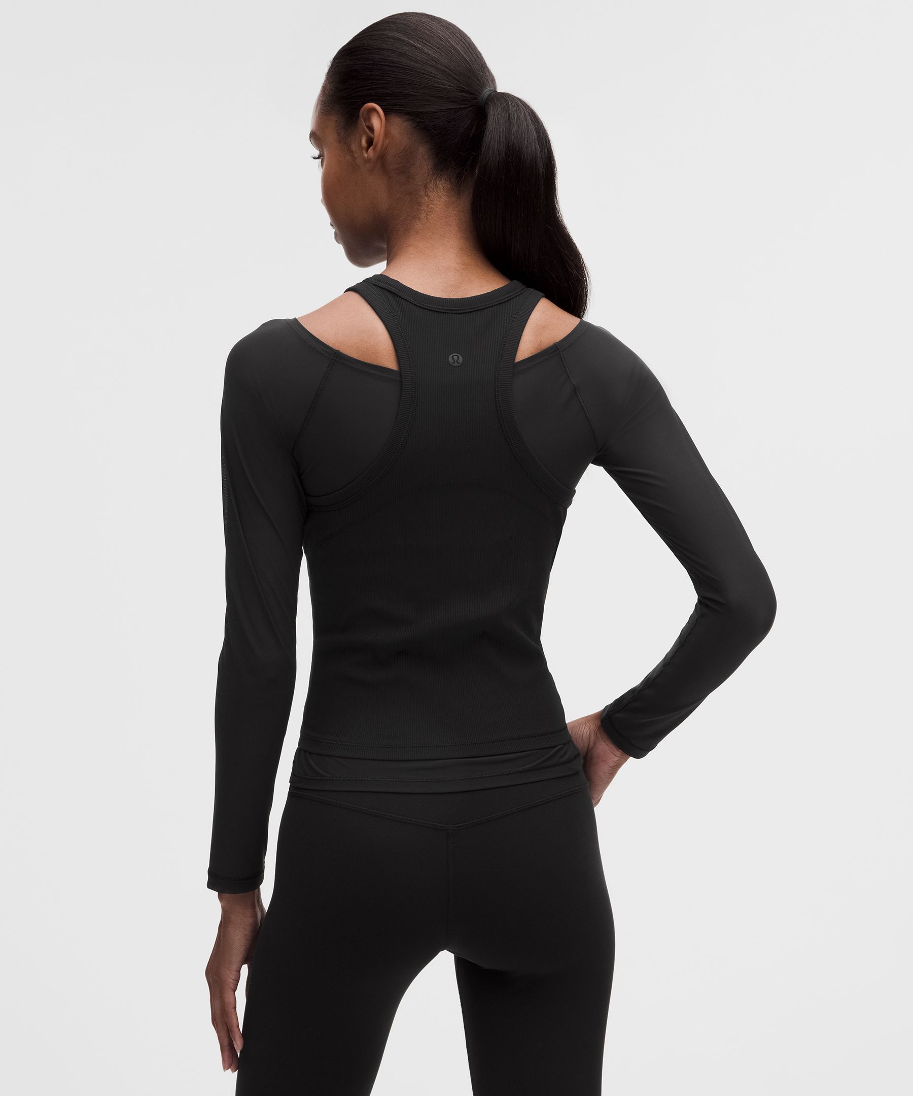 Layered Mesh Nulu Long-Sleeve Shirt