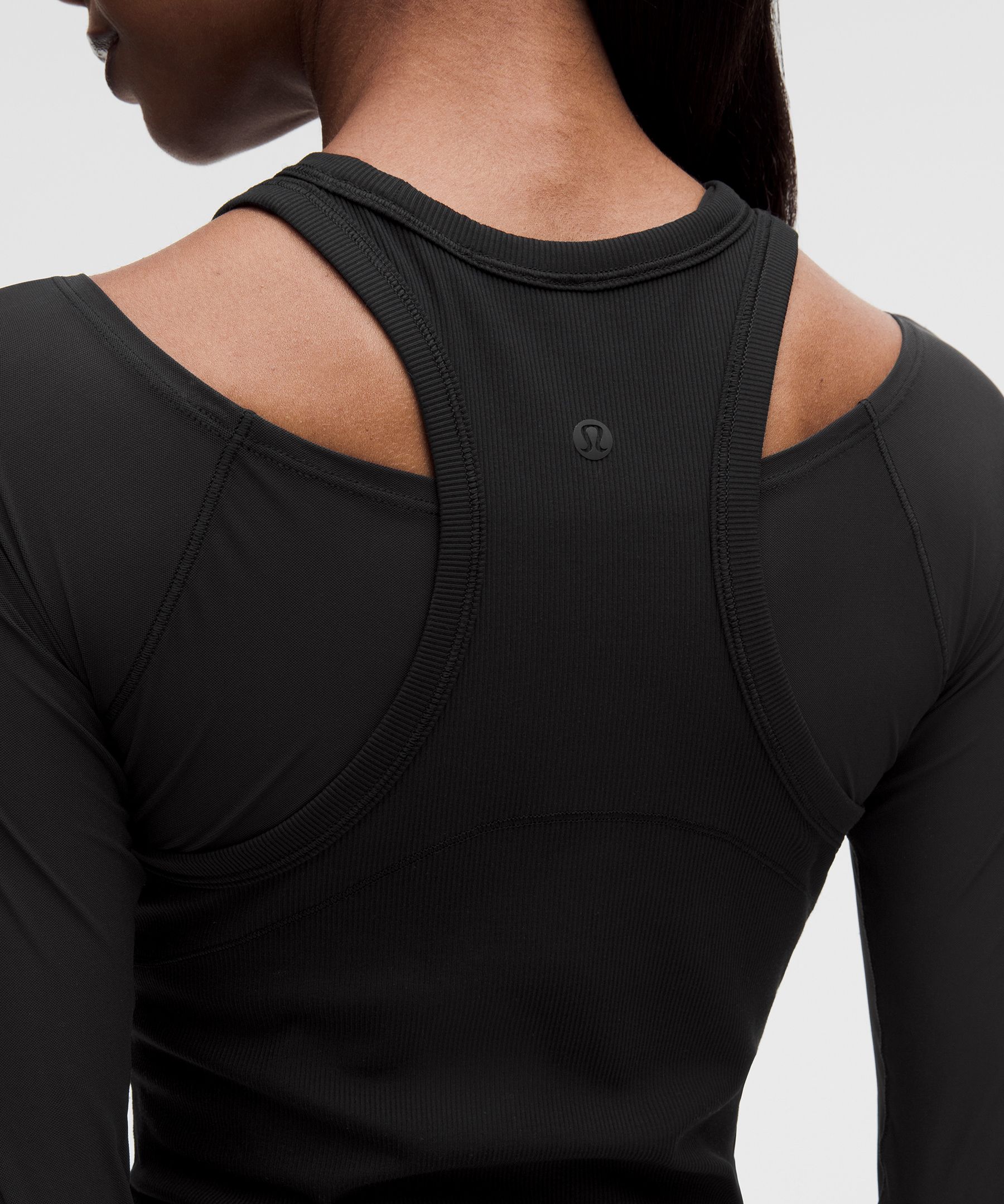 Layered Mesh Nulu Long-Sleeve Shirt
