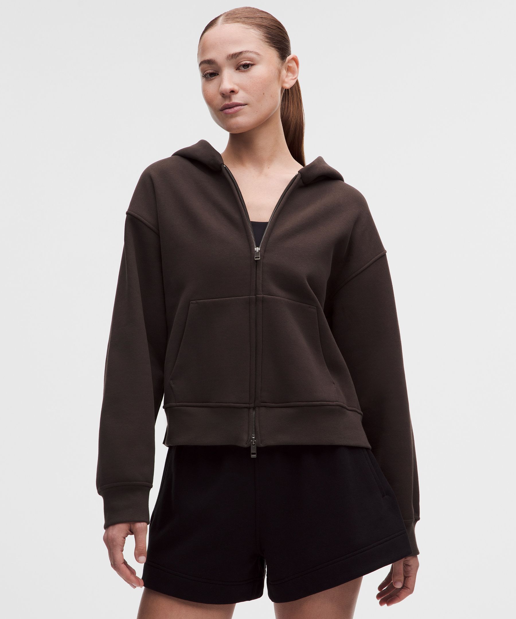 Sweat &agrave; capuche zipp&eacute; Steady State en SuperLoft pour femmes