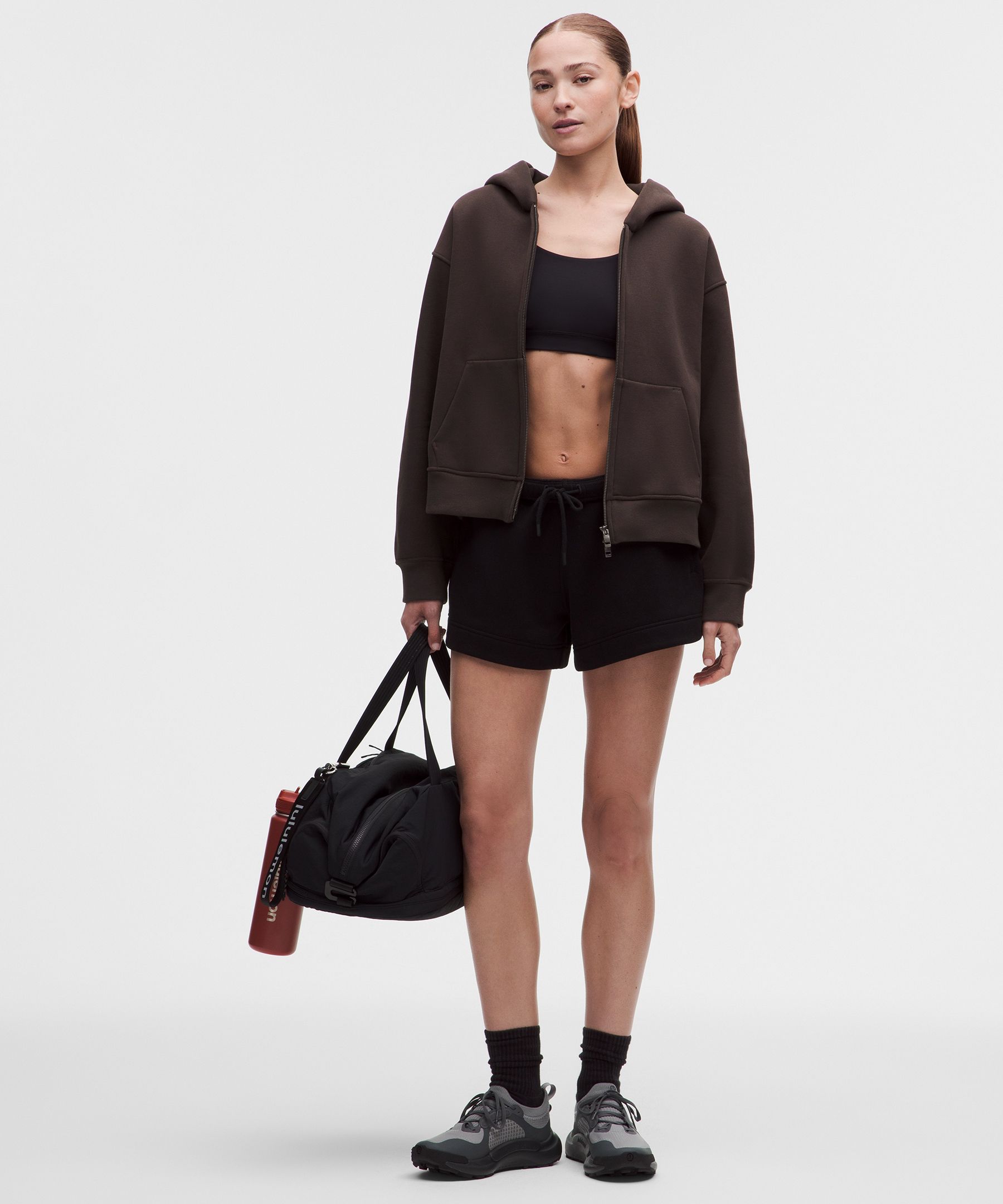 Sweat &agrave; capuche zipp&eacute; Steady State en SuperLoft pour femmes