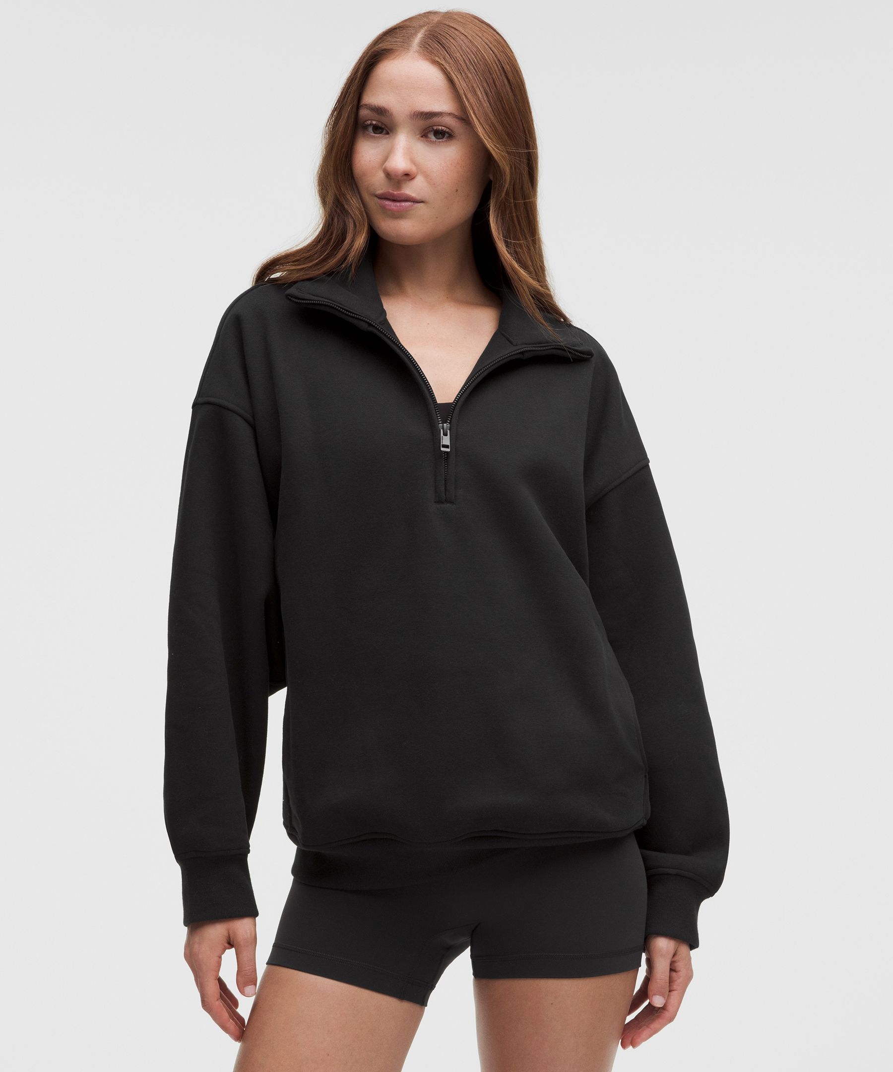 Women's Steady State SuperLoft Oversized Funnel-Neck Half Zip