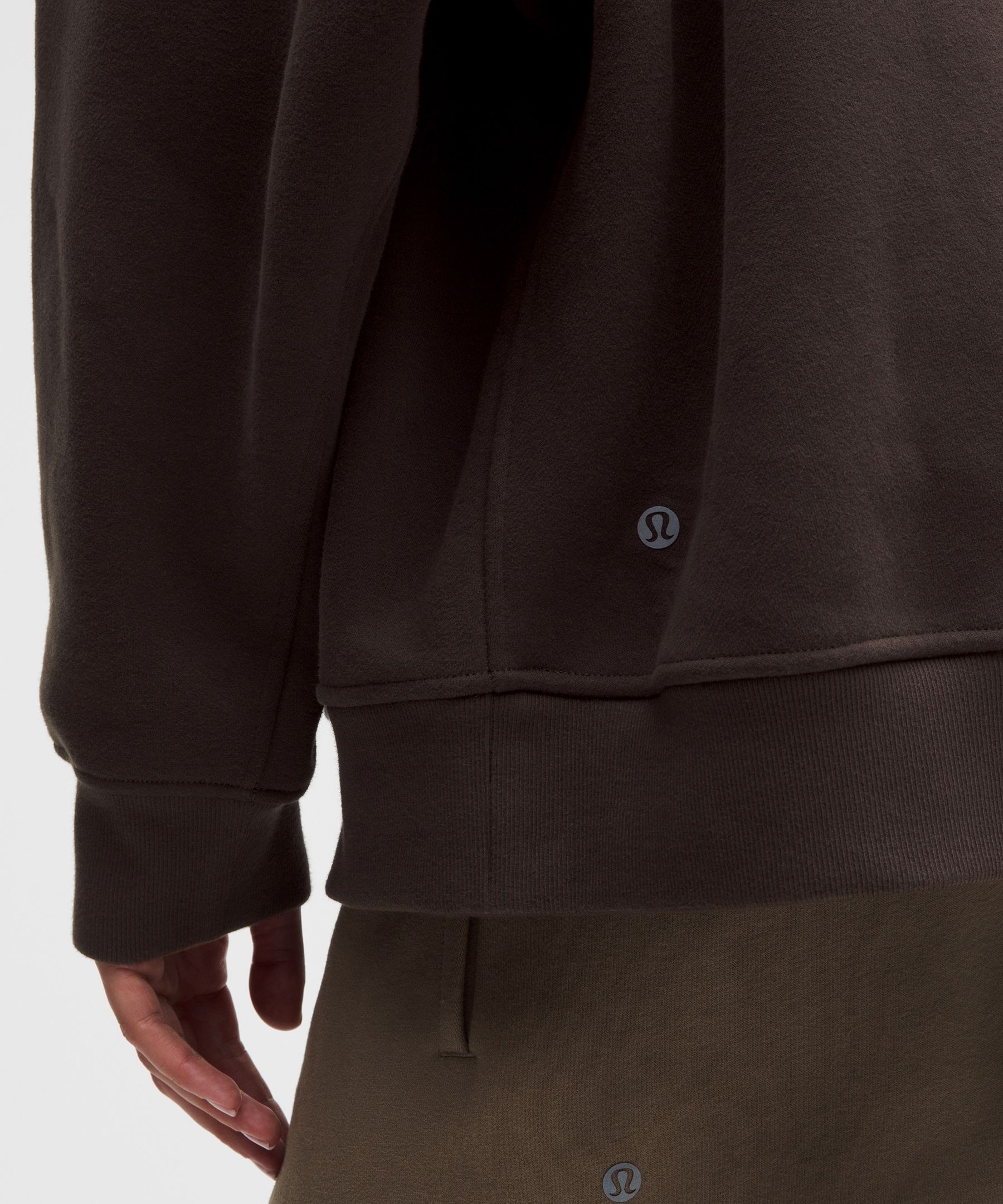 Sudadera Steady State SuperLoft oversized con cuello chimenea y media cremallera para mujer