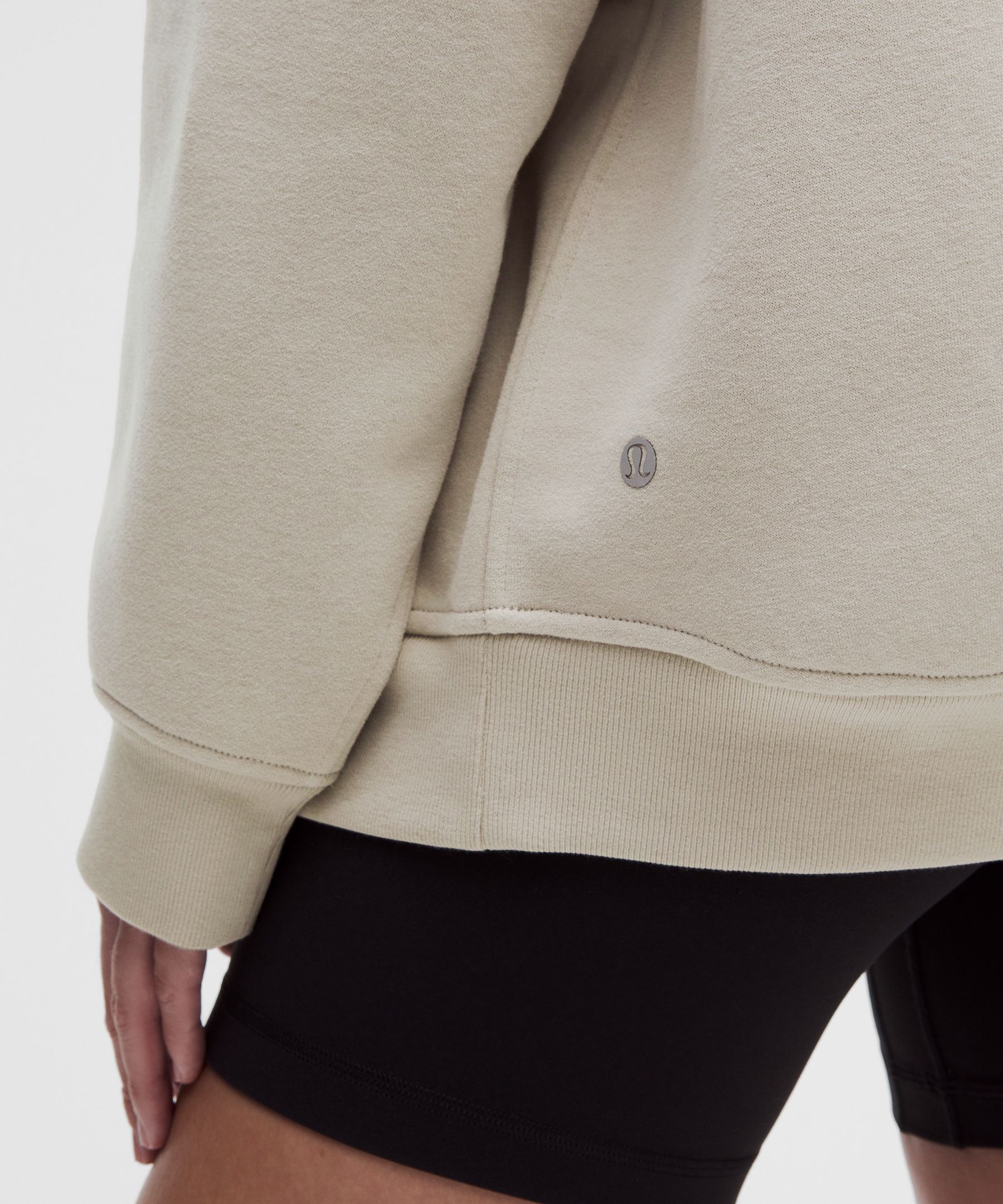Sweat Steady State oversize demi-zipp&eacute; &agrave; col montant en SuperLoft pour femmes