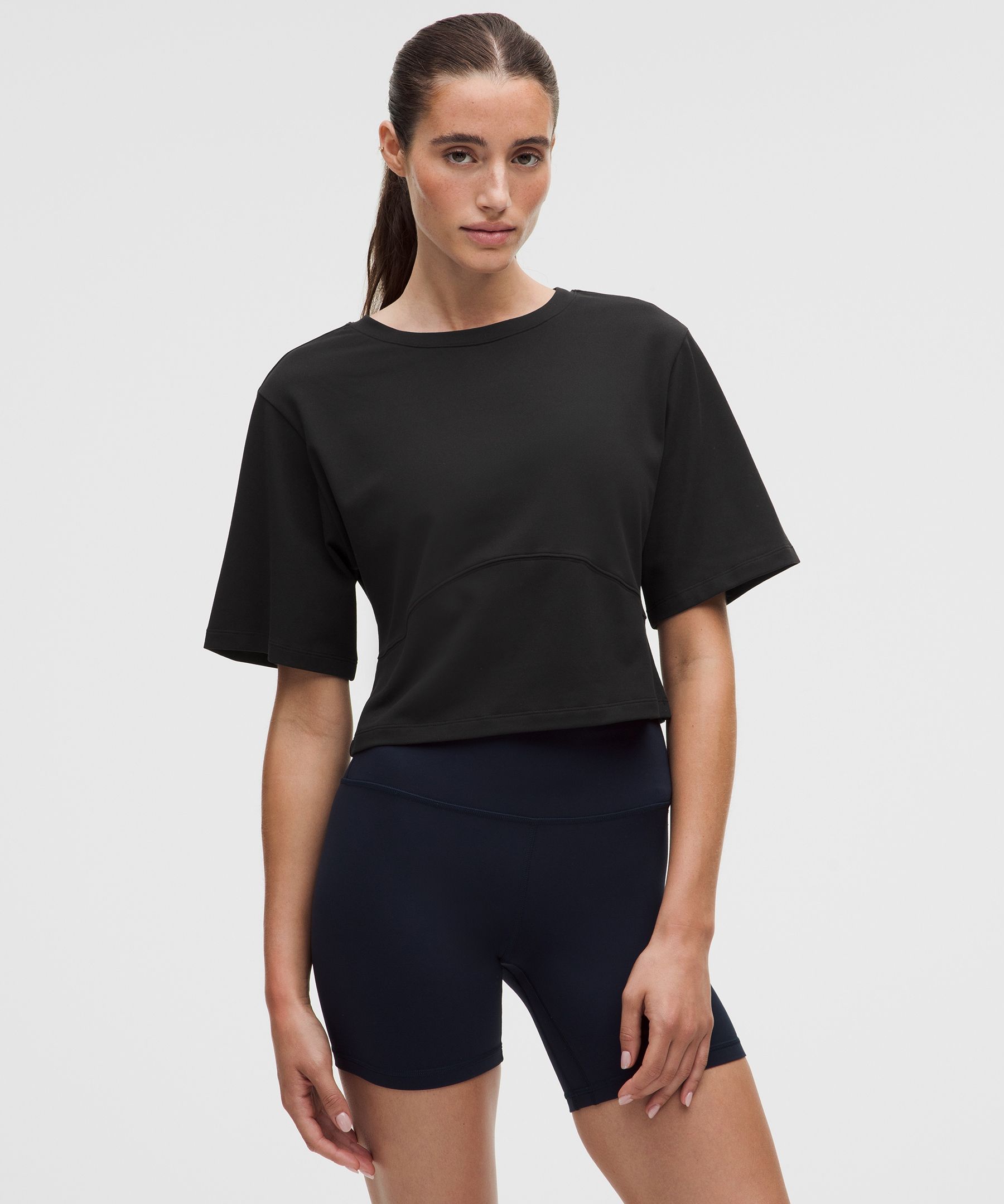 Luon Wide-Sleeve Keyhole Yoga T-Shirt