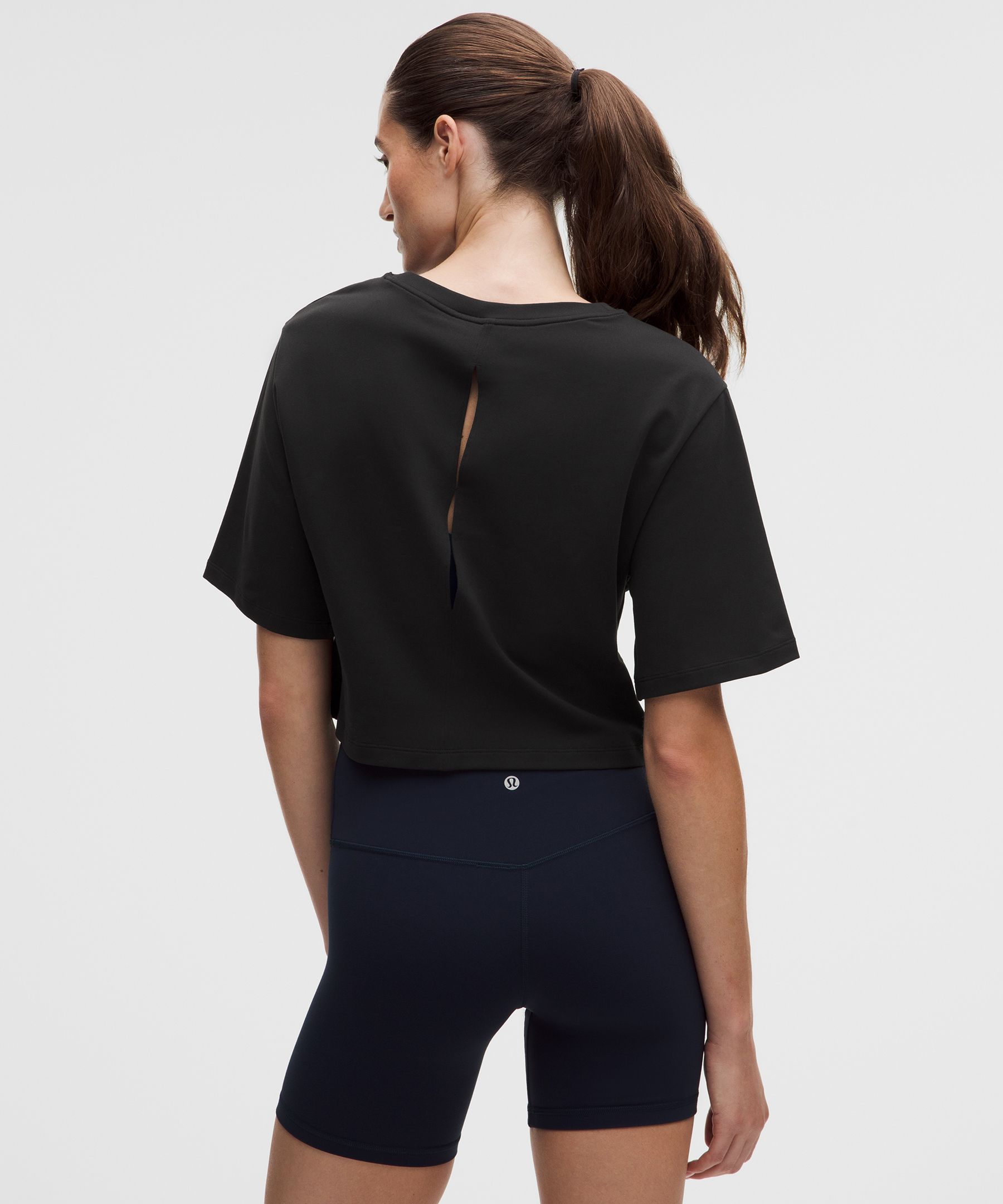 Luon Wide-Sleeve Keyhole Yoga T-Shirt