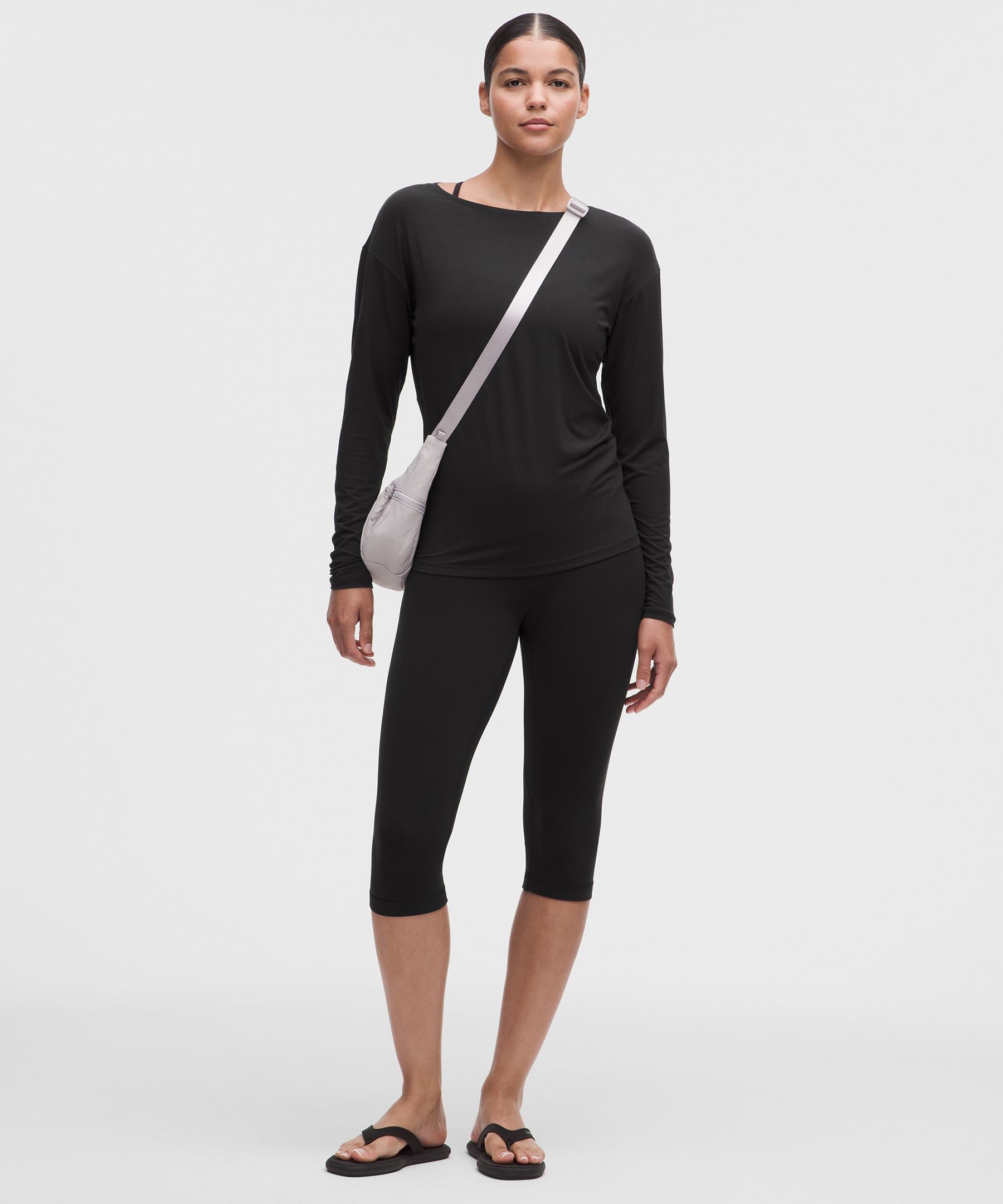SilkyAppeal Hip-Length Long-Sleeve Shirt