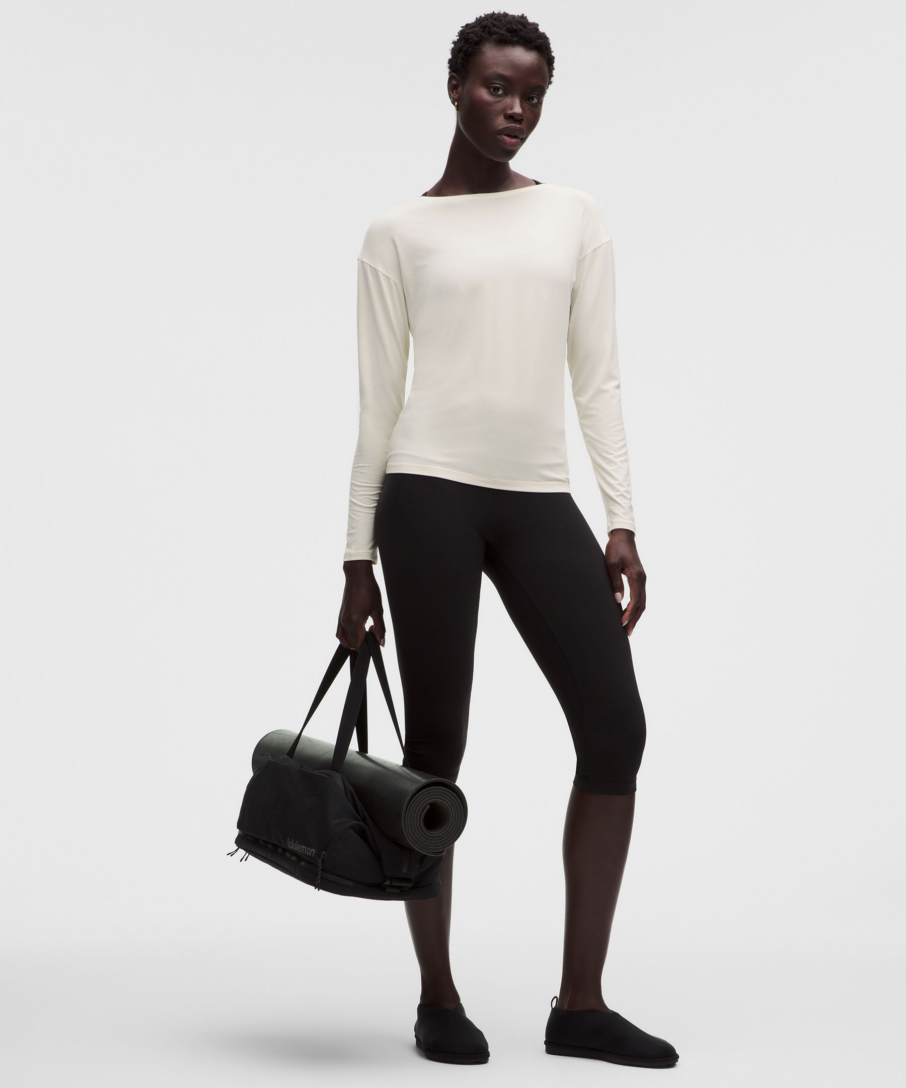 SilkyAppeal Hip-Length Long-Sleeve Shirt
