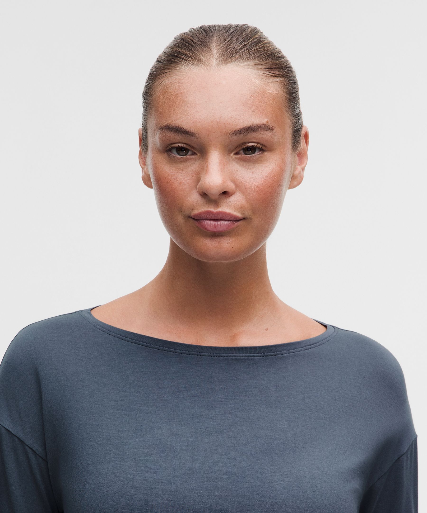 SilkyAppeal Hip-Length Long-Sleeve Shirt