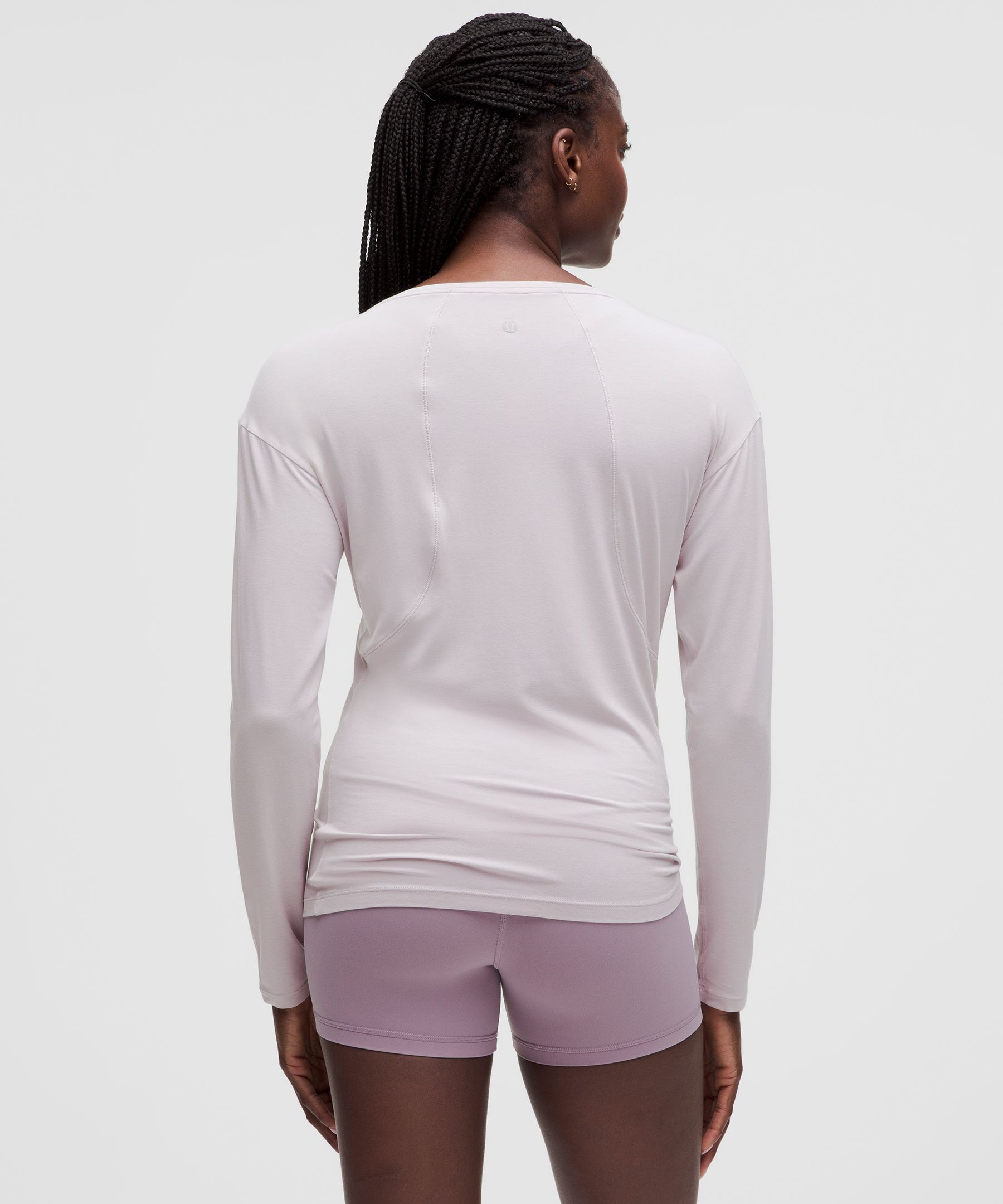 SilkyAppeal Hip-Length Long-Sleeve Shirt